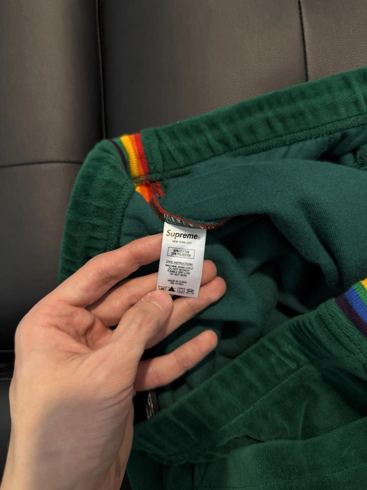 Supreme SS21 Supreme x Hysteric Glamour Velour Short Green Medium Size US 32 / EU 48 - 9 Thumbnail