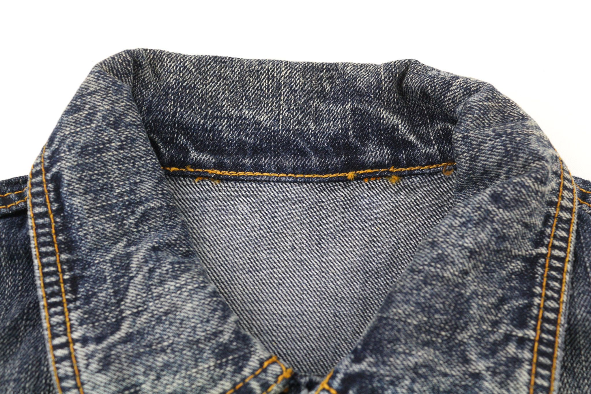 Nudie Jeans TERRY STREAKY DENIM XS Cotton Unlined Denim Jacket 80796 Size US XS / EU 42 / 0 - 8 Thumbnail