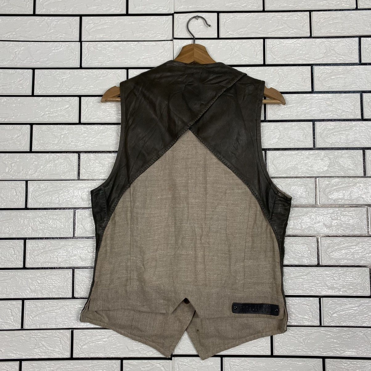 Isaac Sellam Experience 🔥RARE🔥Vintage Reversible Leather Vest Jacket Isaac Sellam Size US M / EU 48-50 / 2 - 8 Thumbnail