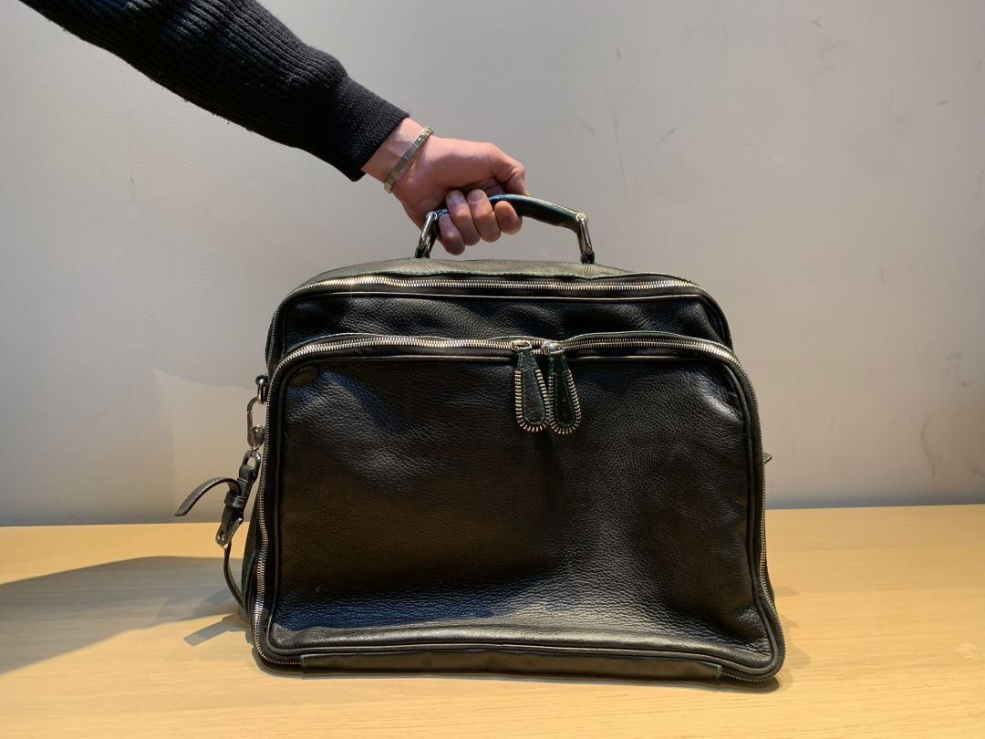 Dolce & Gabbana ARCHIVAL Dolce & Gabbana Multi-Zip Leather Work Bag Size ONE SIZE - 1 Thumbnail