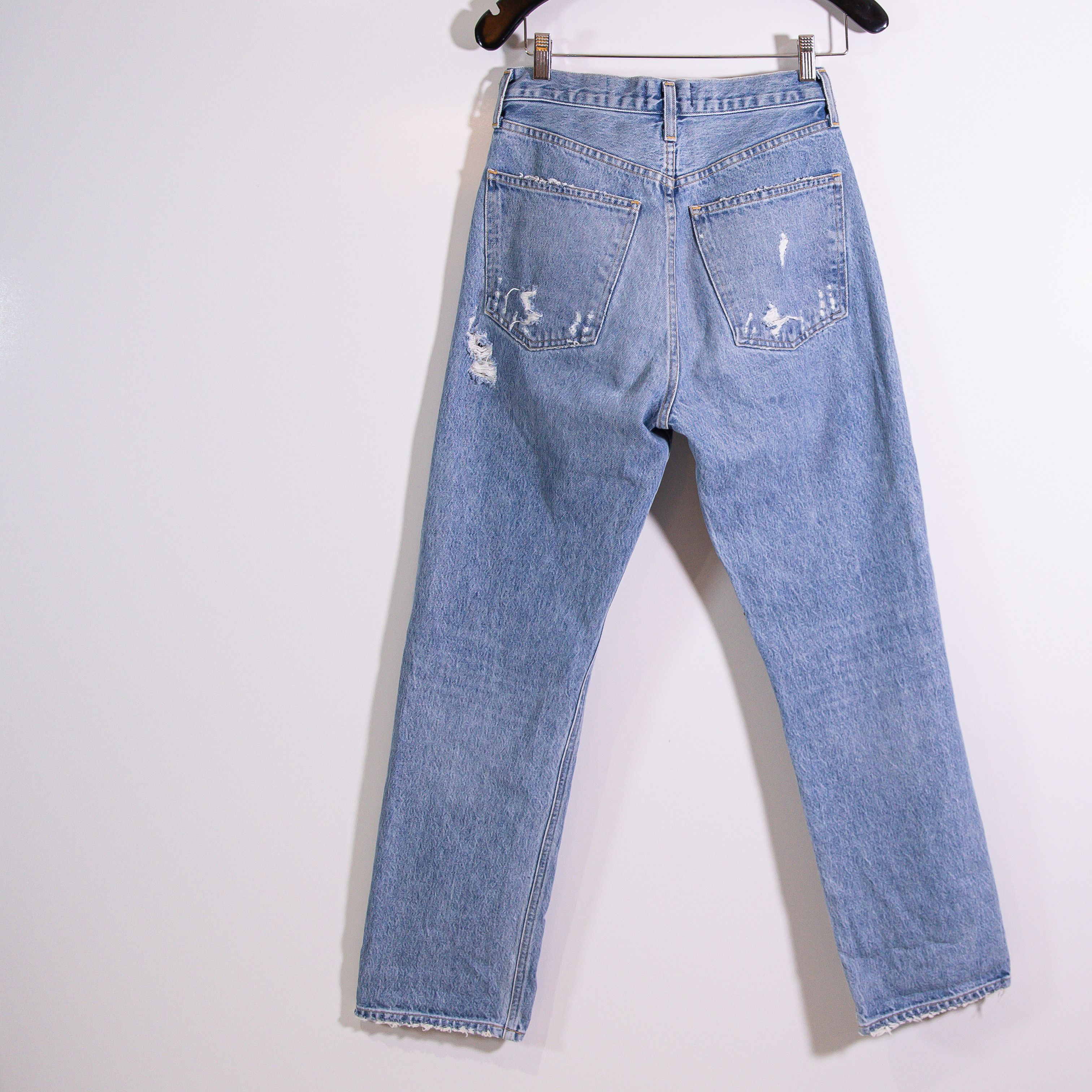 Agolde Agolde Women's 90's Cotton Mid Rise Straight Size 25" / US 0 / IT 36 - 4 Thumbnail