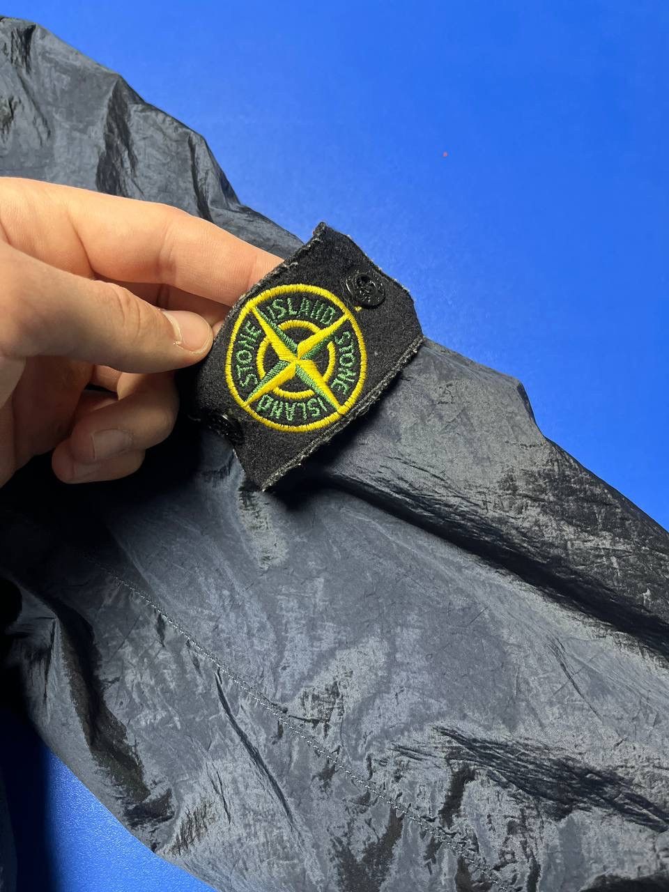 Stone Island Stone Island 2007 Navy Nylon Metal Quilted Bomber Jacket Size US M / EU 48-50 / 2 - 10 Thumbnail