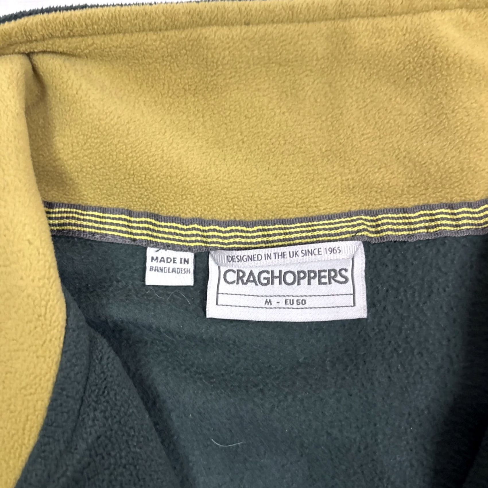 Vintage Craghoppers Quarter Zip Jumper Mens Size M Green Logo Pullover Jumper Size US M / EU 48-50 / 2 - 3 Thumbnail