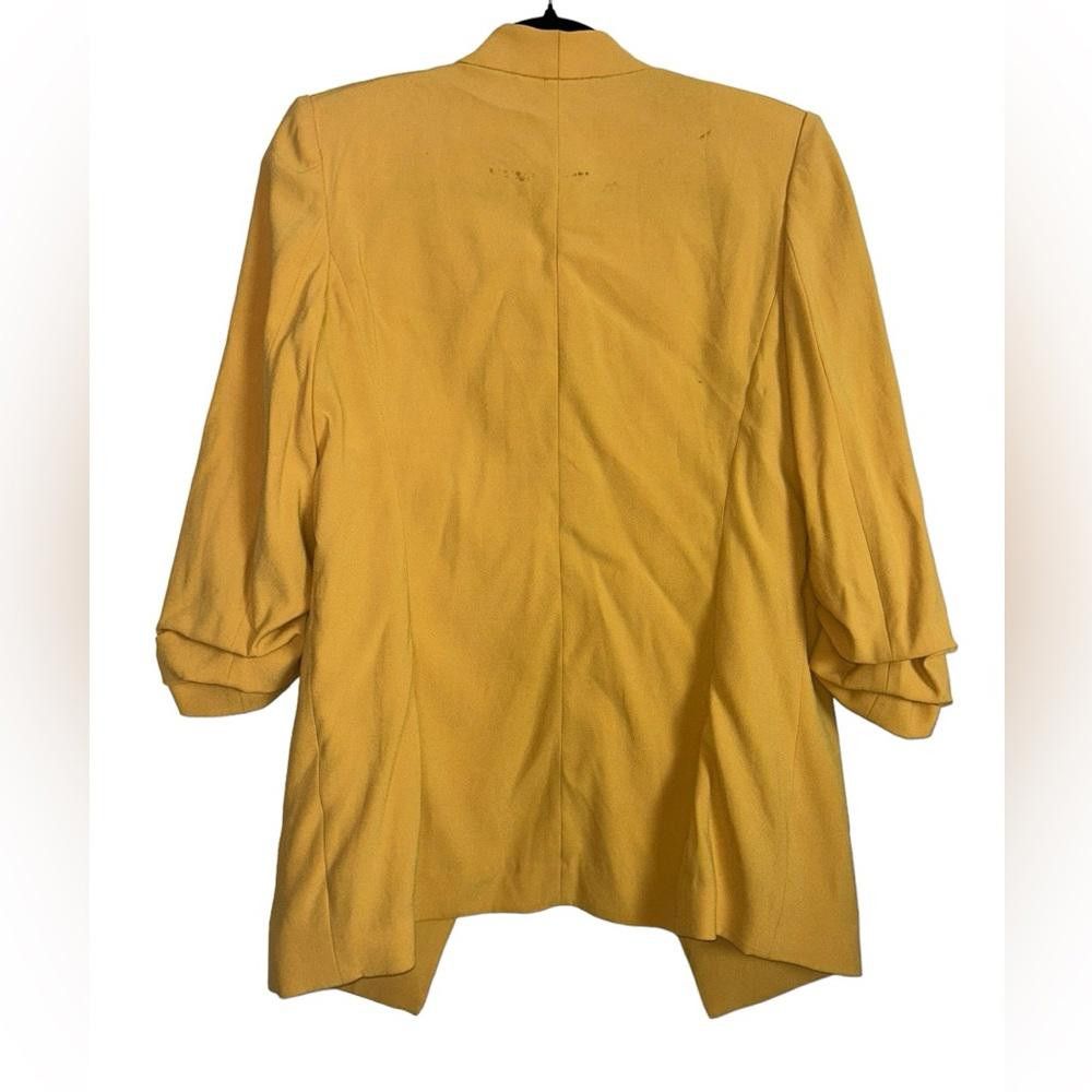 REVOLVE Babaton l Power Hip Mustard Open Front Blazer Size 4 Size S / US 4 / IT 40 - 4 Thumbnail