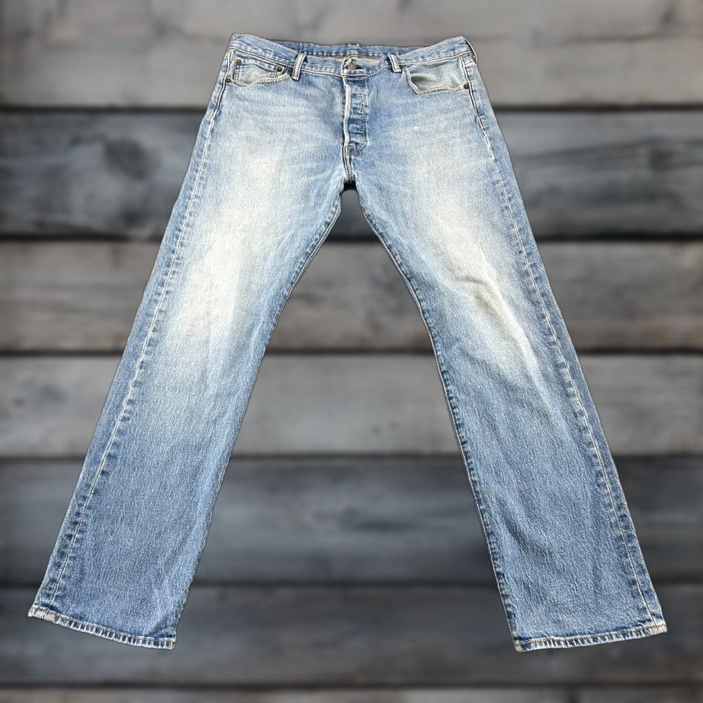 Levi's Levi's 505 Jeans Regular Blue 36x32 Denim Stretch Straight Mens Regular Waist 100% Cotton Gift Box Ready Size US 36 / EU 52 - 1 Thumbnail