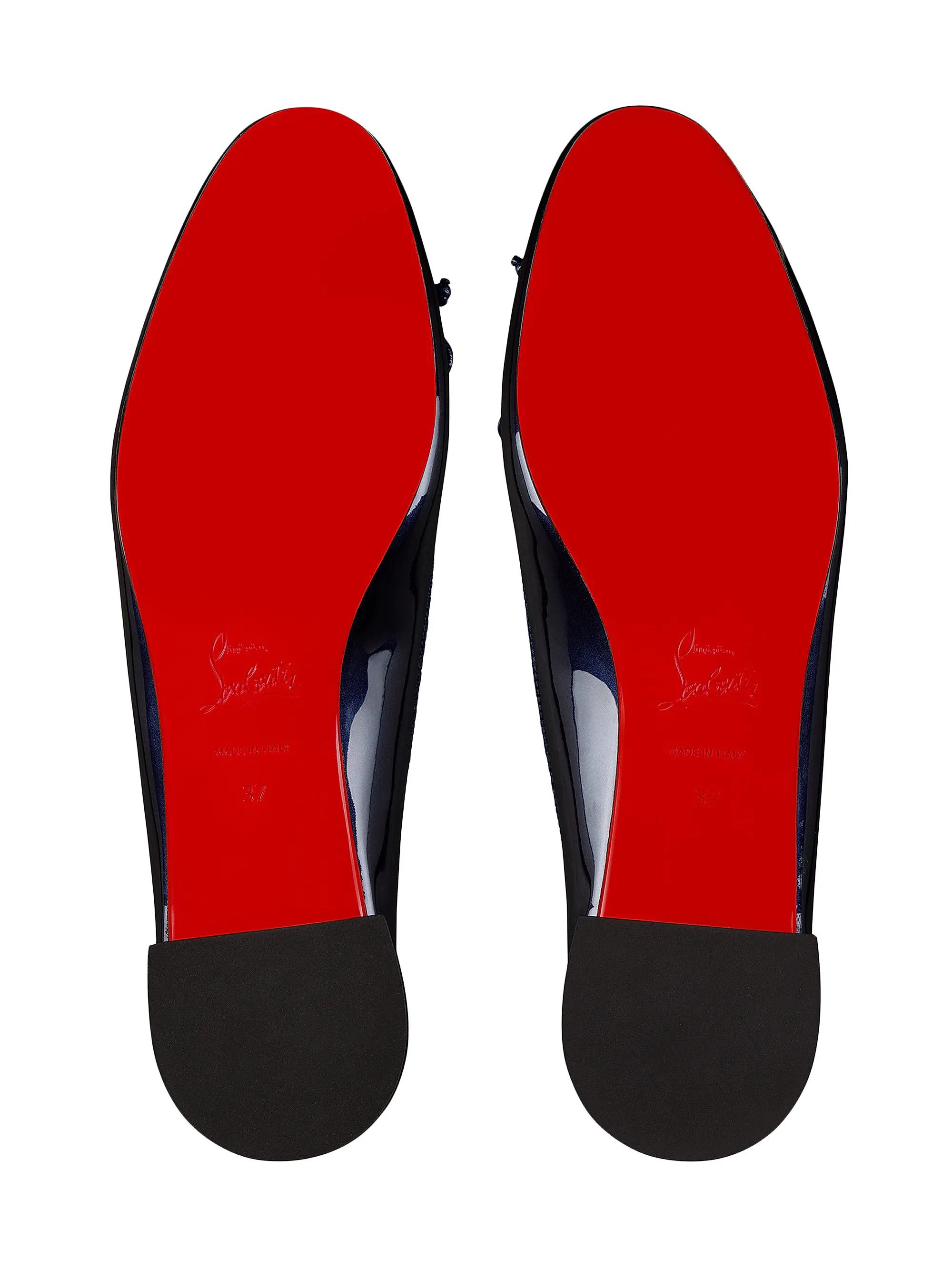 Christian Louboutin os11x0126 Sweetie Jane Flat Ballerinas in Blue Size US 7 / IT 37 - 5 Thumbnail