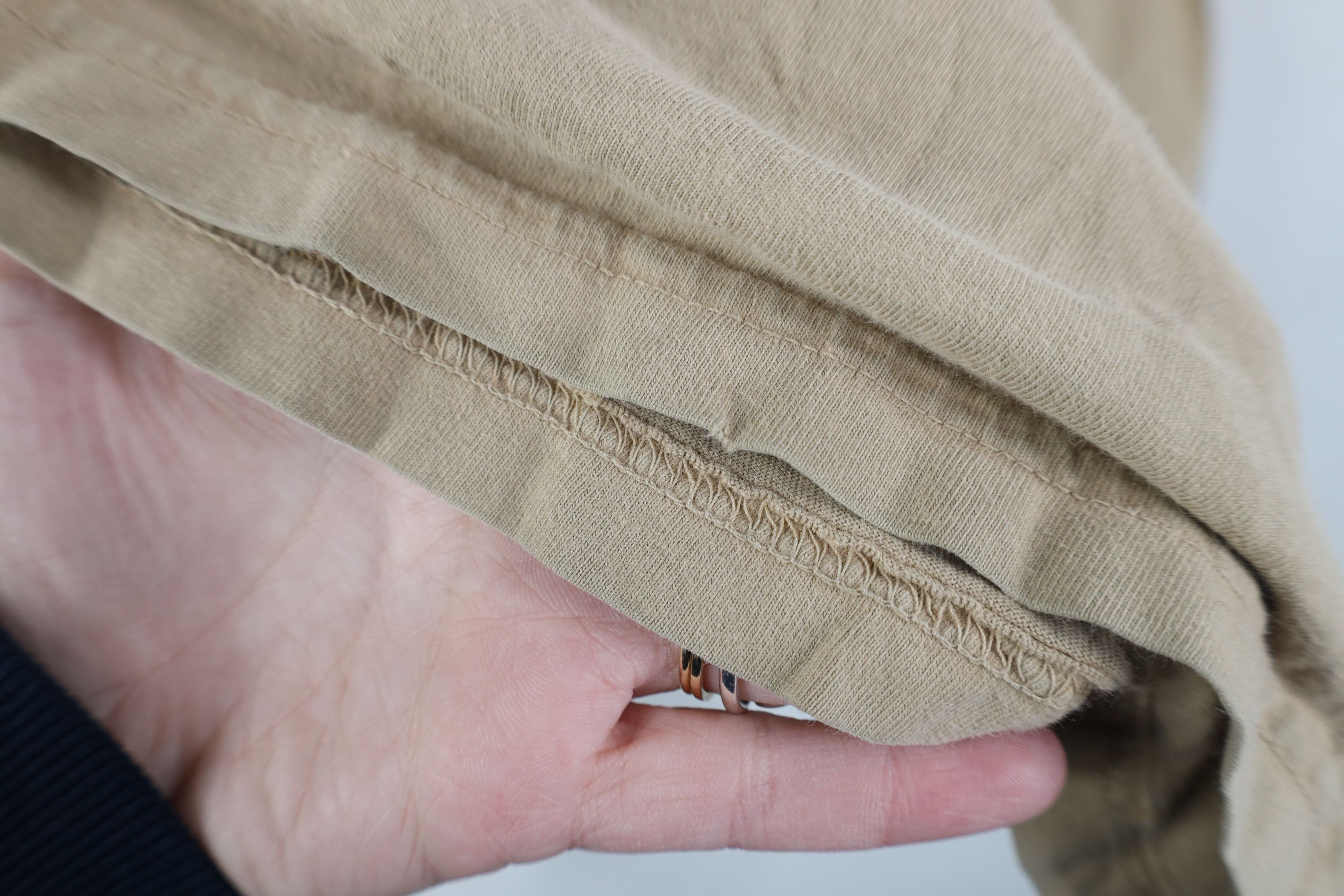 Ralph Lauren Vintage 90s Ralph Lauren Short Sleeve T-Shirt Beige Cotton Size US XL / EU 56 / 4 - 11 Thumbnail