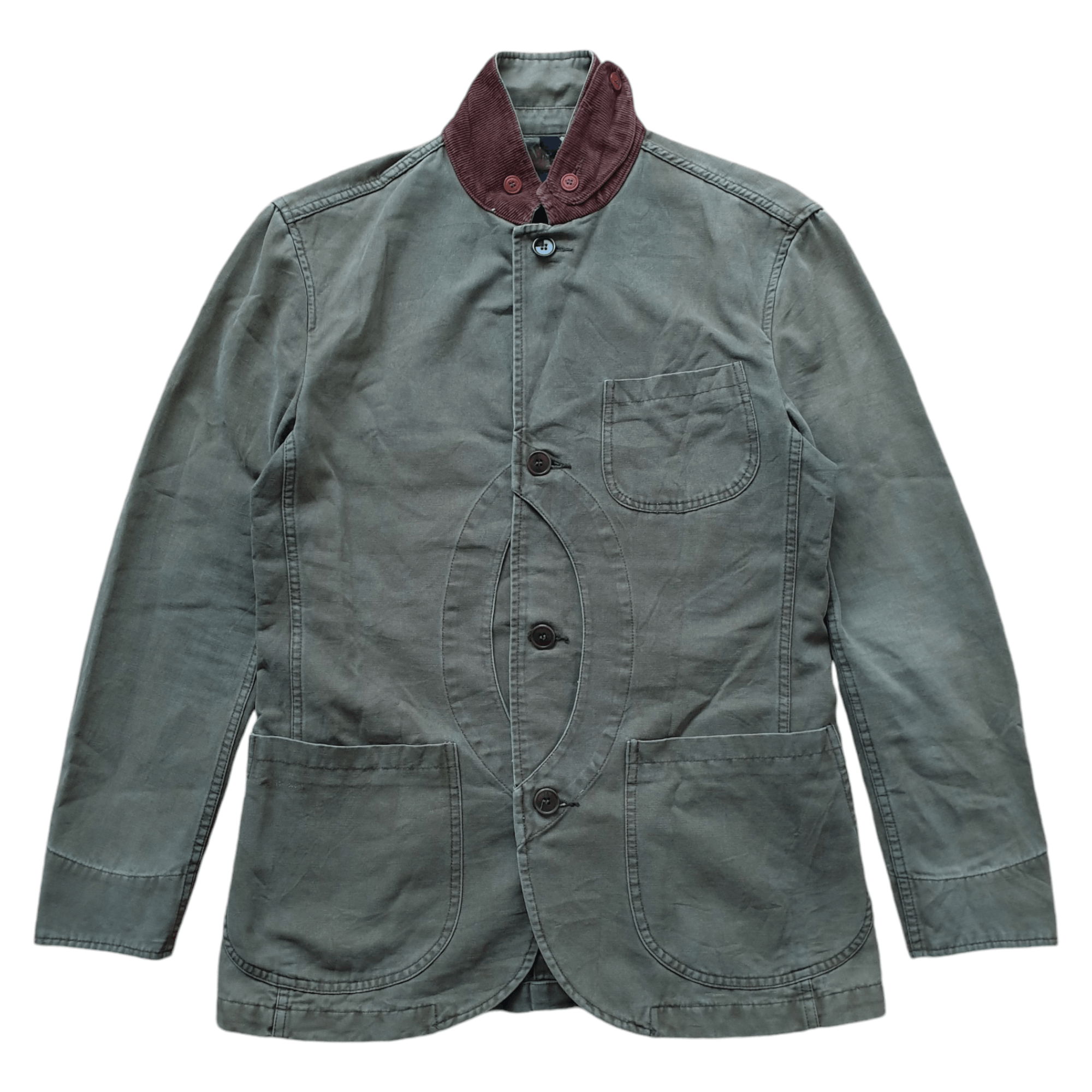 Aspesi Aspesi Amsterdam Blauw Chore Coat Jacket Size US S / EU 44-46 / 1 - 2 Thumbnail