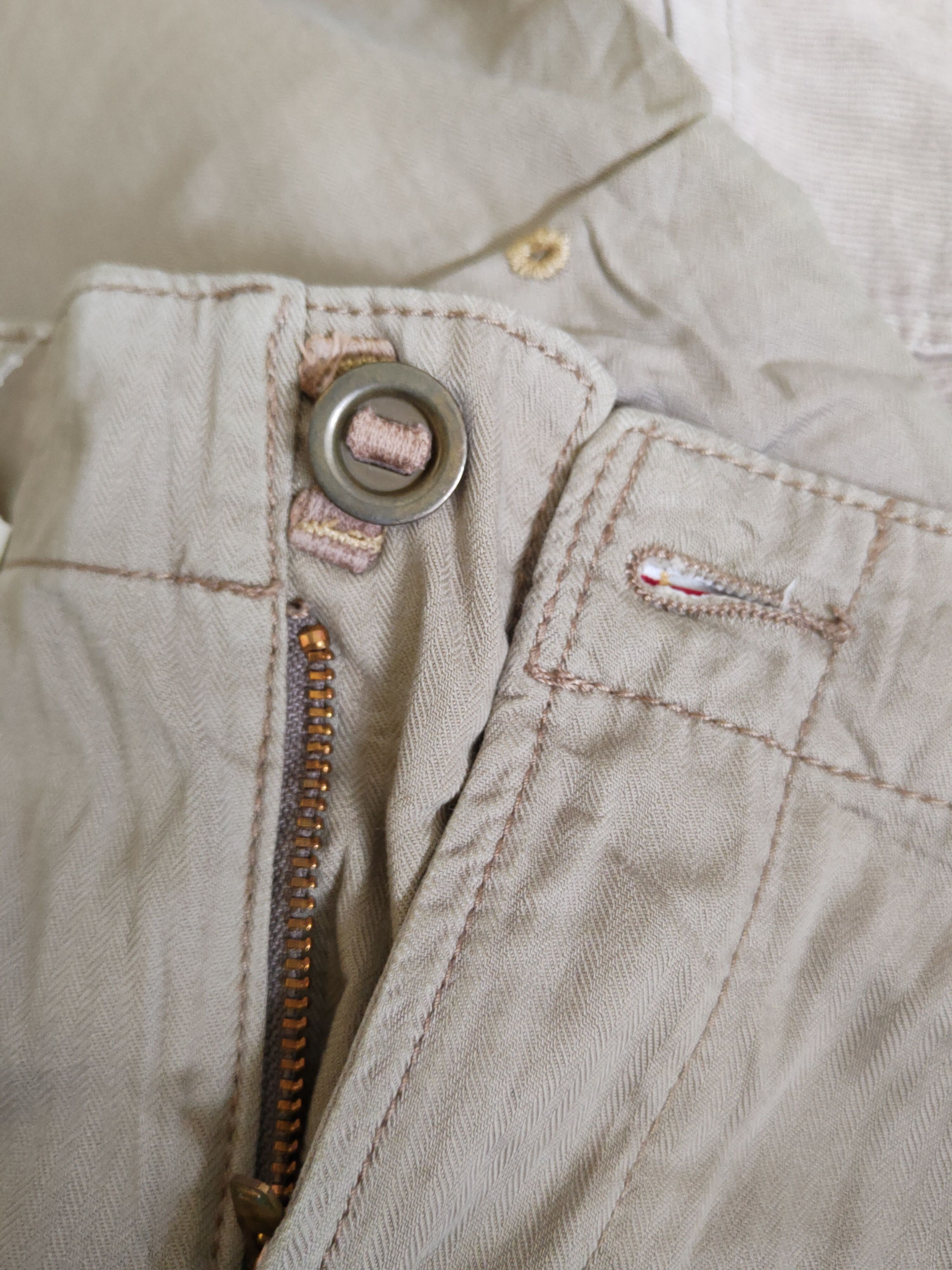 Edwin Edwin Beige Multipocket Tactical Cargo Pants #W1317 Size US 31 - 19 Thumbnail