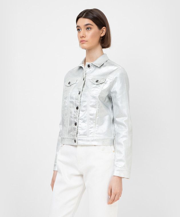 Tom Ford o1y0126 Denim Jacket in Silver Size M / US 6-8 / IT 42-44 - 2 Thumbnail