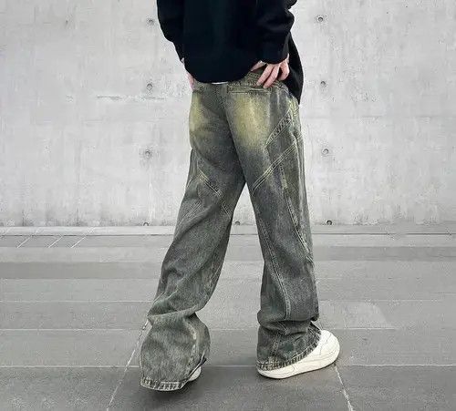 High Sport × Japanese Brand × Jean Vintage Flared Wide Leg Jeans Size US 31 - 3 Thumbnail