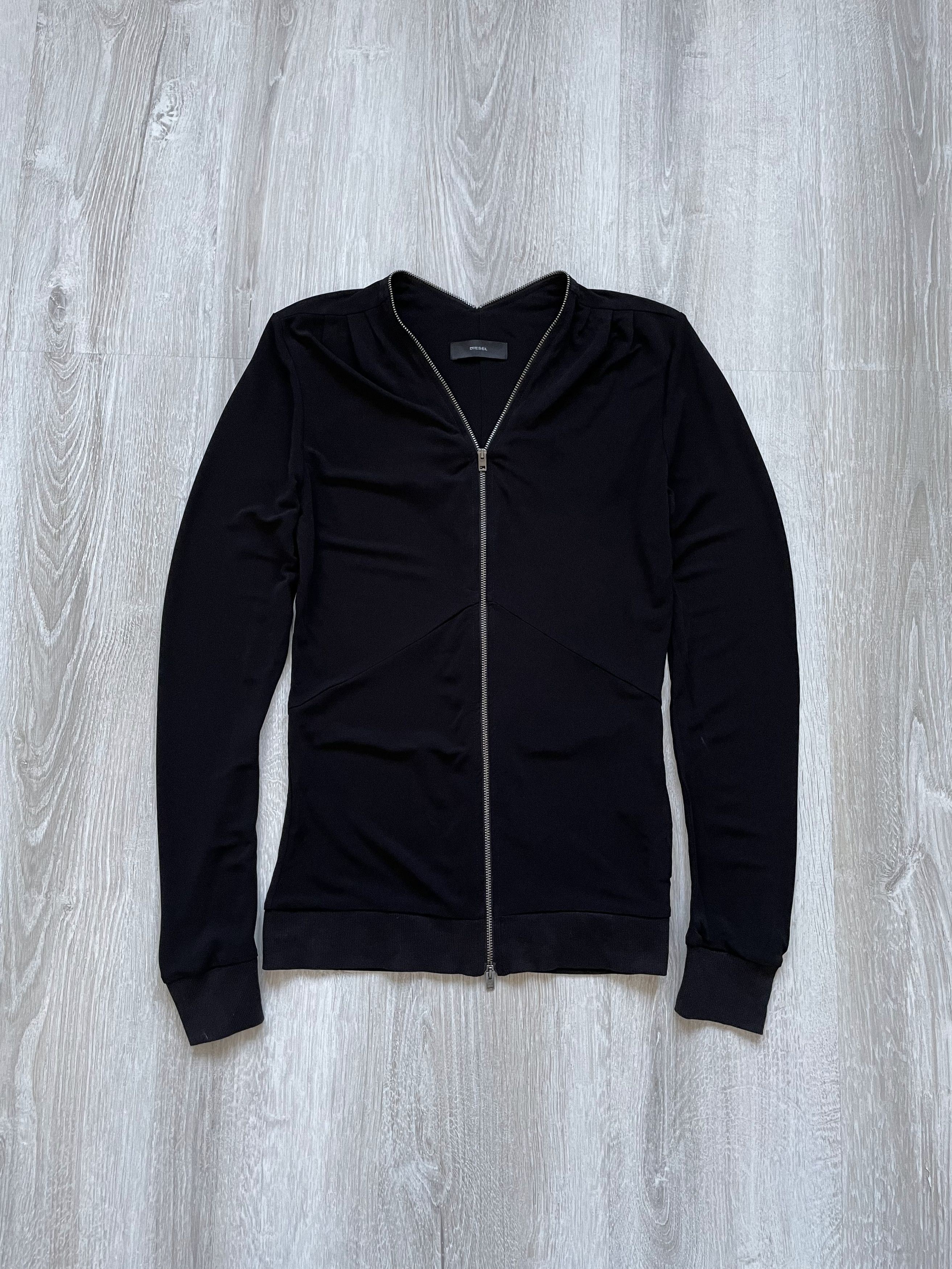Diesel Black Mini Dresses Cardigan Full Zip