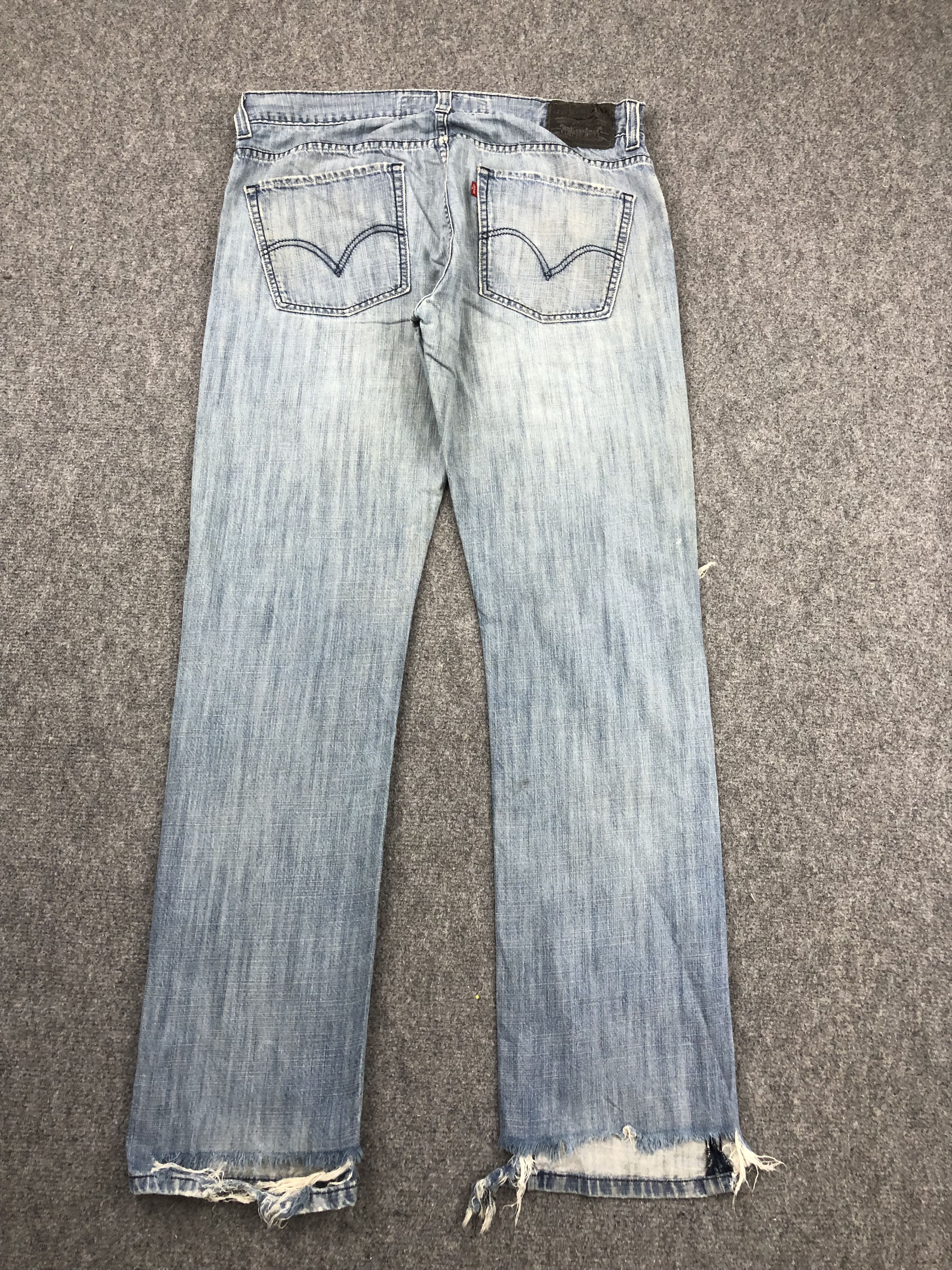 Levi's Vintage Distressed Levis 511 Light Washed Jeans DPP0253 Size US 36 / EU 52 - 3 Thumbnail