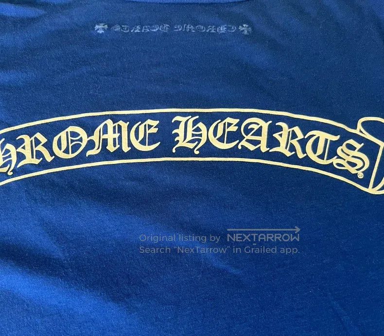 Chrome Hearts CHROME HEARTS Size S Klein blue star Sanskrit scroll V-neck Size US S / EU 44-46 / 1 - 5 Thumbnail