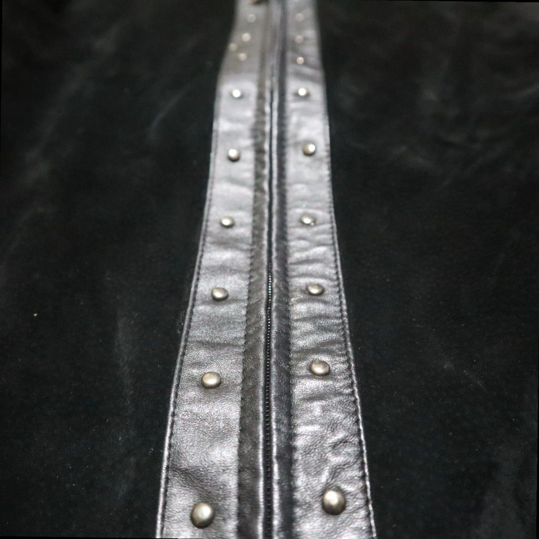 Vintage Escapade Black Leather Biker Jacket Womens Medium Full Zip Size M / US 6-8 / IT 42-44 - 2 Thumbnail