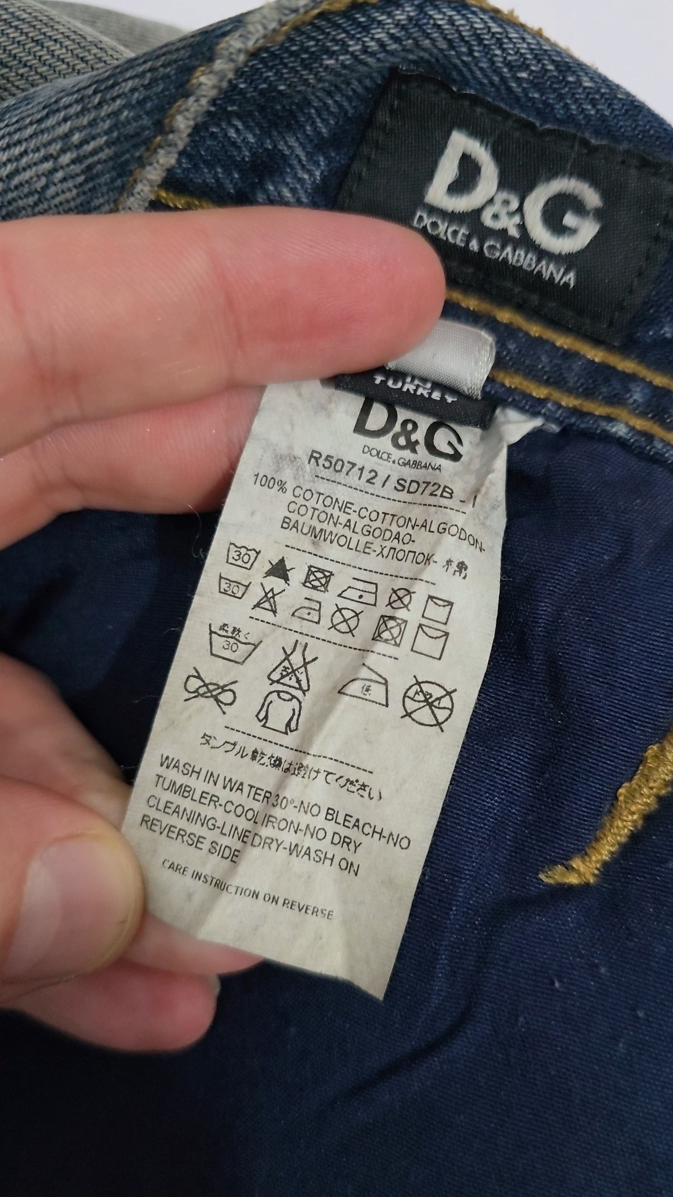 Dolce & Gabbana DOLCE & GABBANA vintage Denim xs small for Man VERY RARE Size US 29 - 9 Thumbnail