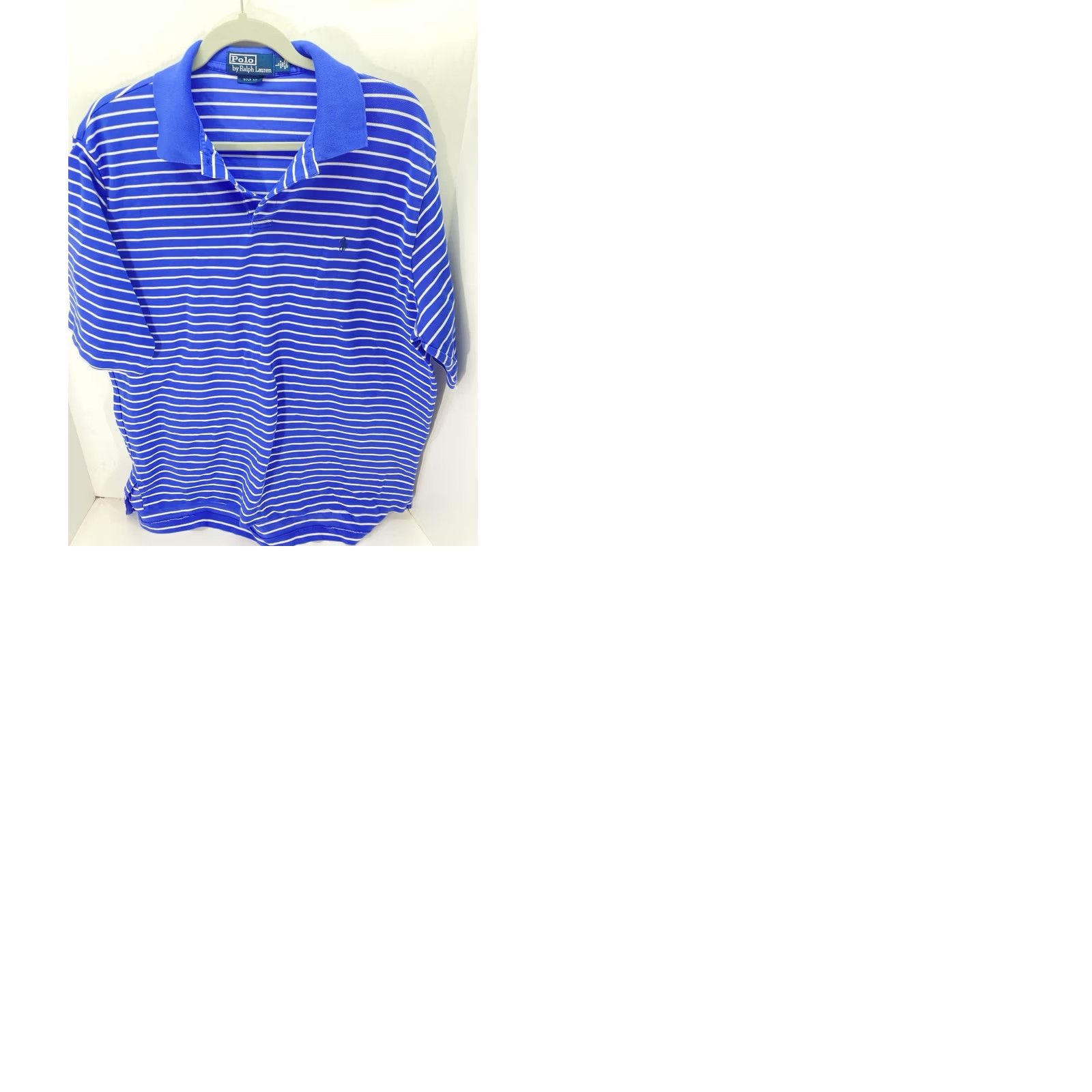 Ralph Lauren Ralph Lauren Polo Golf Shirt Men Size Large Blue Stripe Pima Cotton Short Sleeve Size US L / EU 52-54 / 3 - 9 Thumbnail