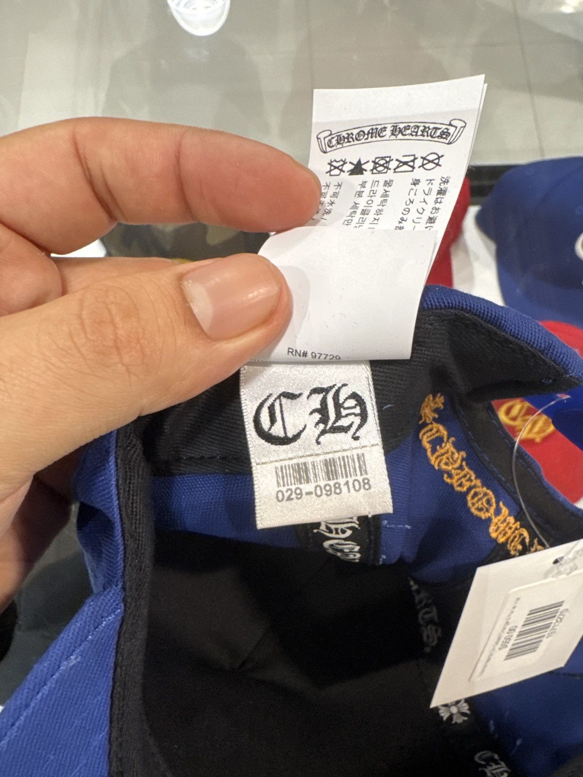 Chrome Hearts Chrome Hearts CH Cobalt/Orange 5 Panel Hat Size ONE SIZE - 7 Thumbnail
