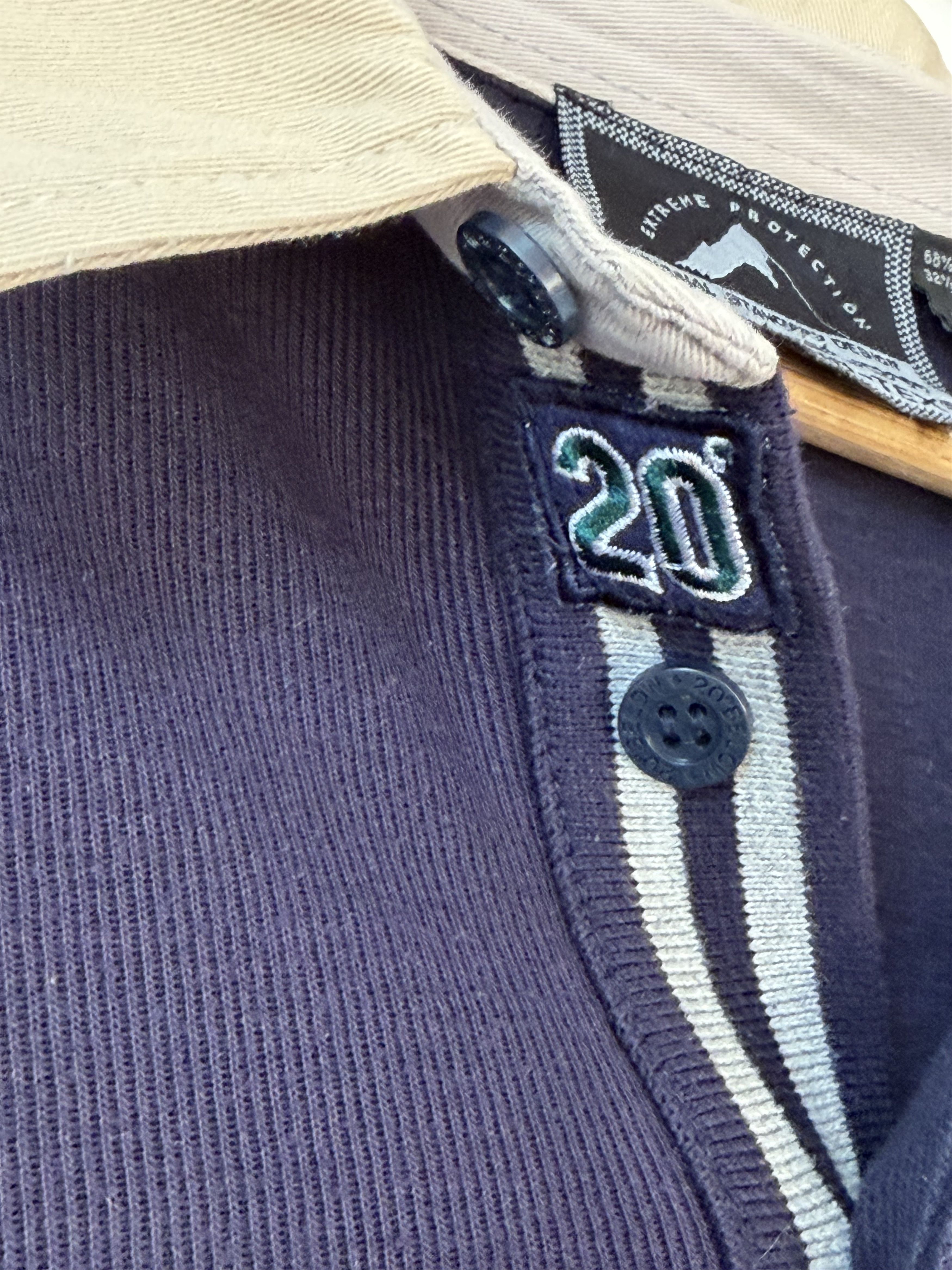 Other Vintage Hydro-Tex Rugby Polo Shirt XXL Navy Beige Size US XXL / EU 58 / 5 - 6 Thumbnail