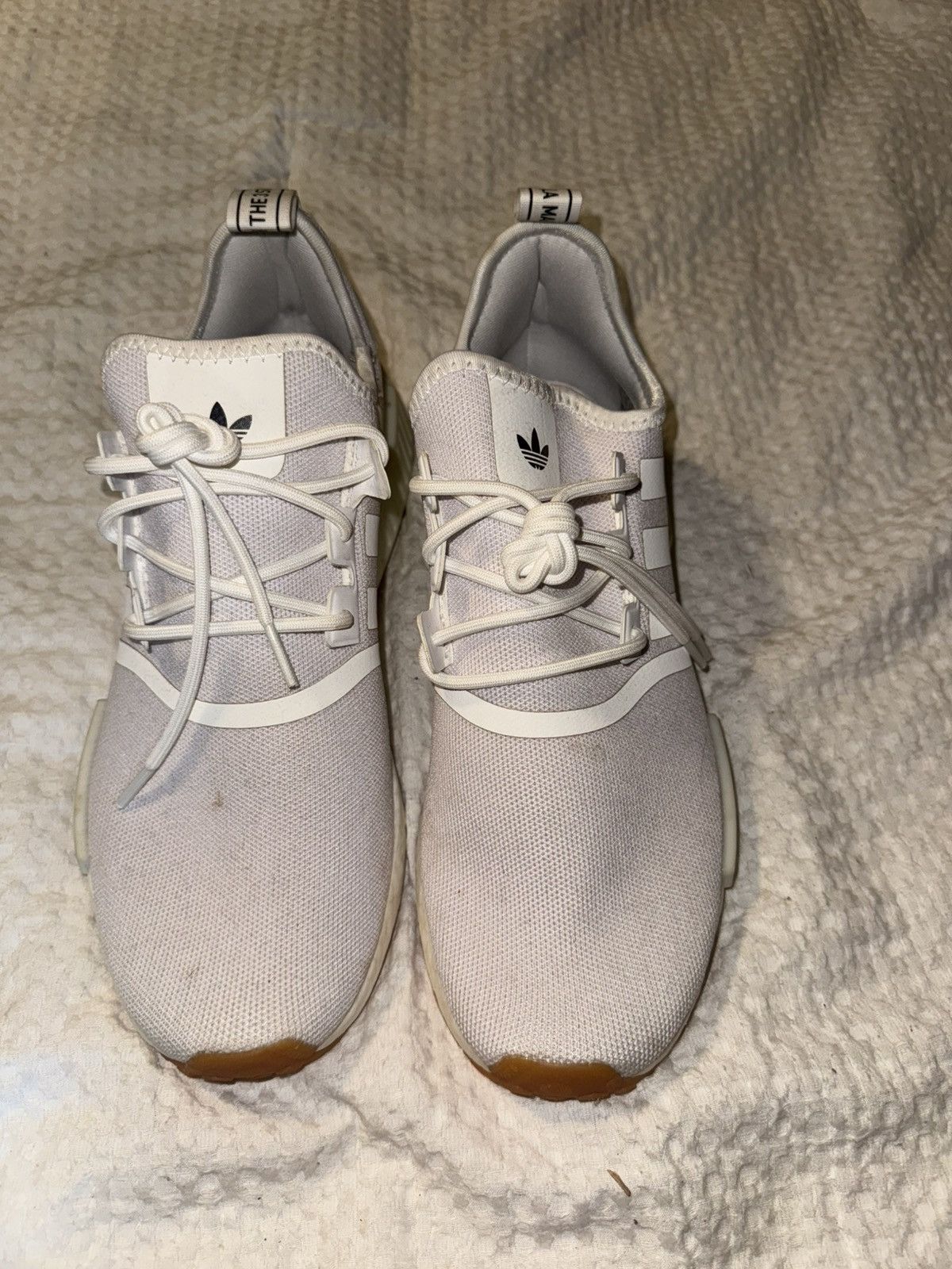 Adidas Addidas nmd white mens 10.5 Size US 10.5 / EU 43-44 - 3 Thumbnail