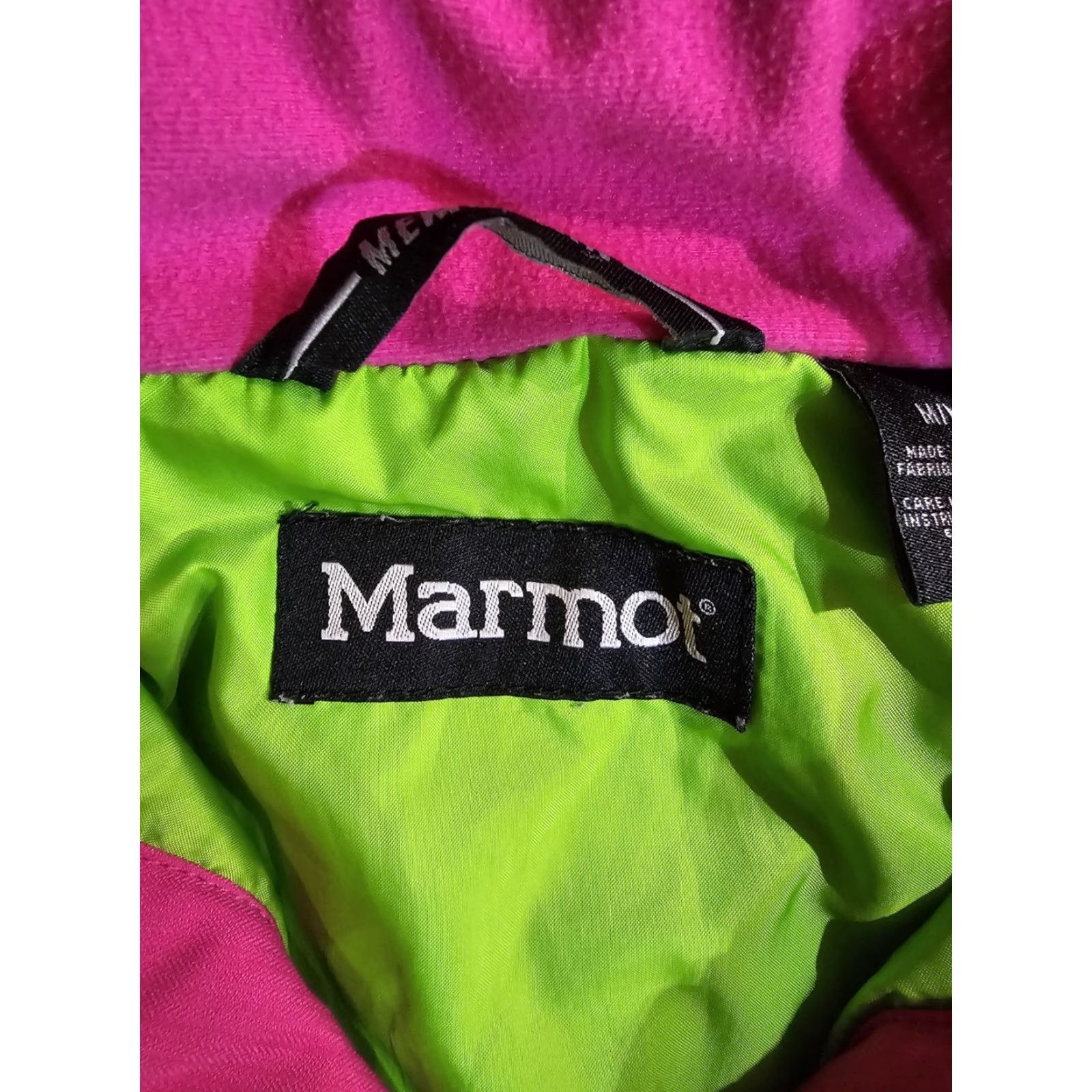 Marmot Marmot Membrane Jacket Softshell Full Zip Hooded Multicolor Green Pink Women's M Size Marmot Membrane Jacket Size M / US 6-8 / IT 42-44 - 4 Thumbnail