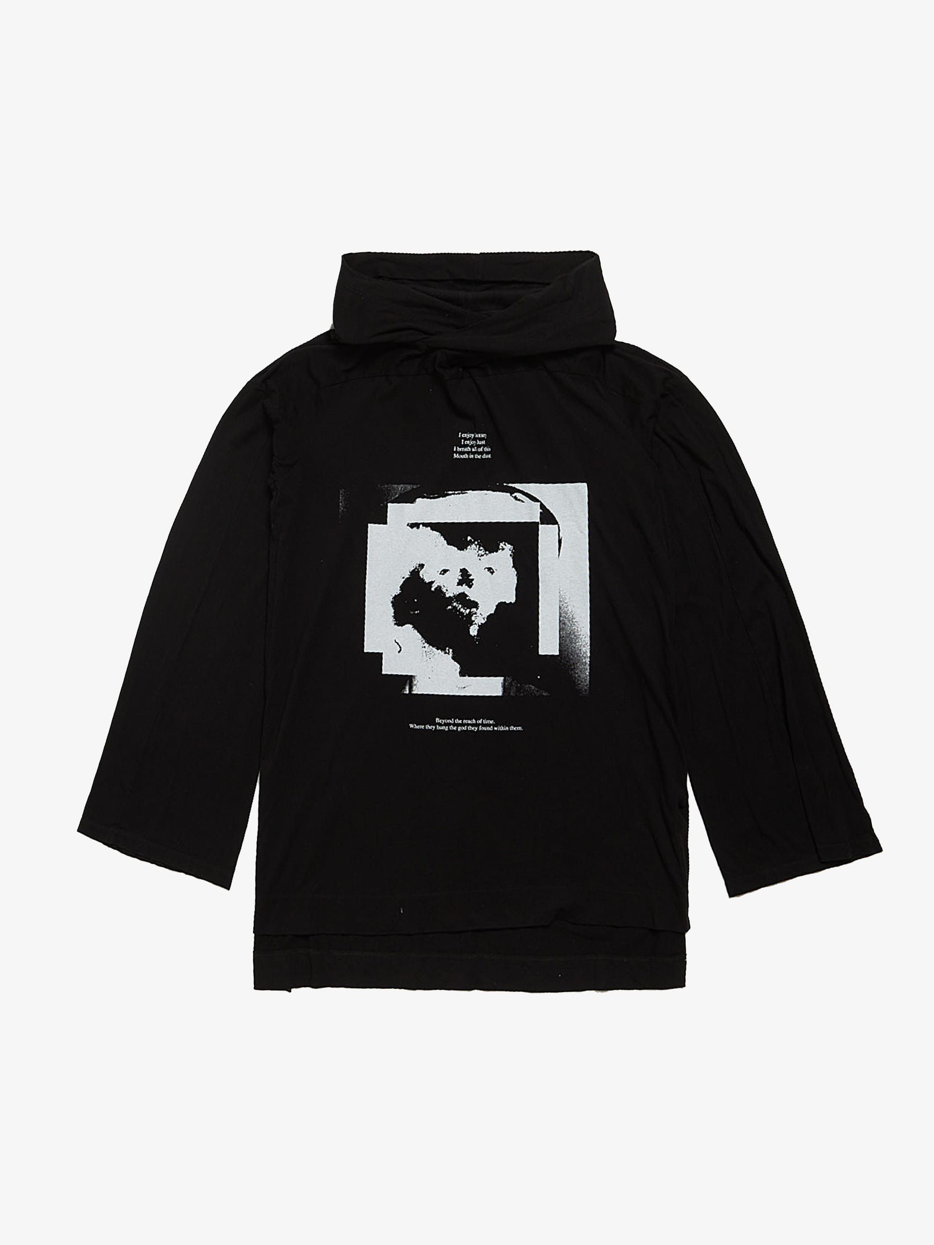 Julius Black Enjoy Printed Thin Cotton and Modal Hoodie Size US M / EU 48-50 / 2 - 1 Thumbnail