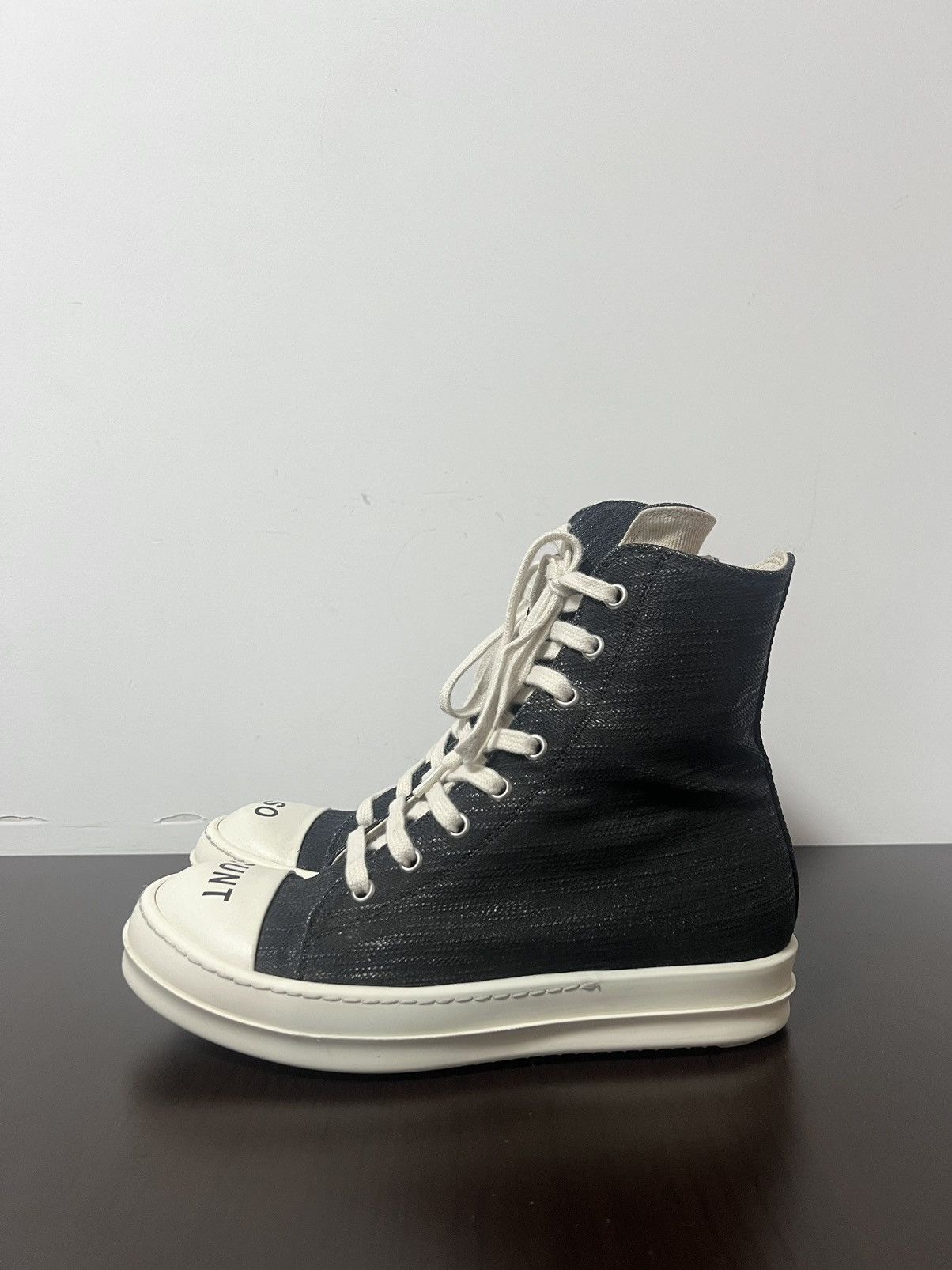 Rick Owens Drkshdw Rick owens drkshdw so cunt ramones hi top sneaks Size US 6 / IT 36 - 3 Thumbnail