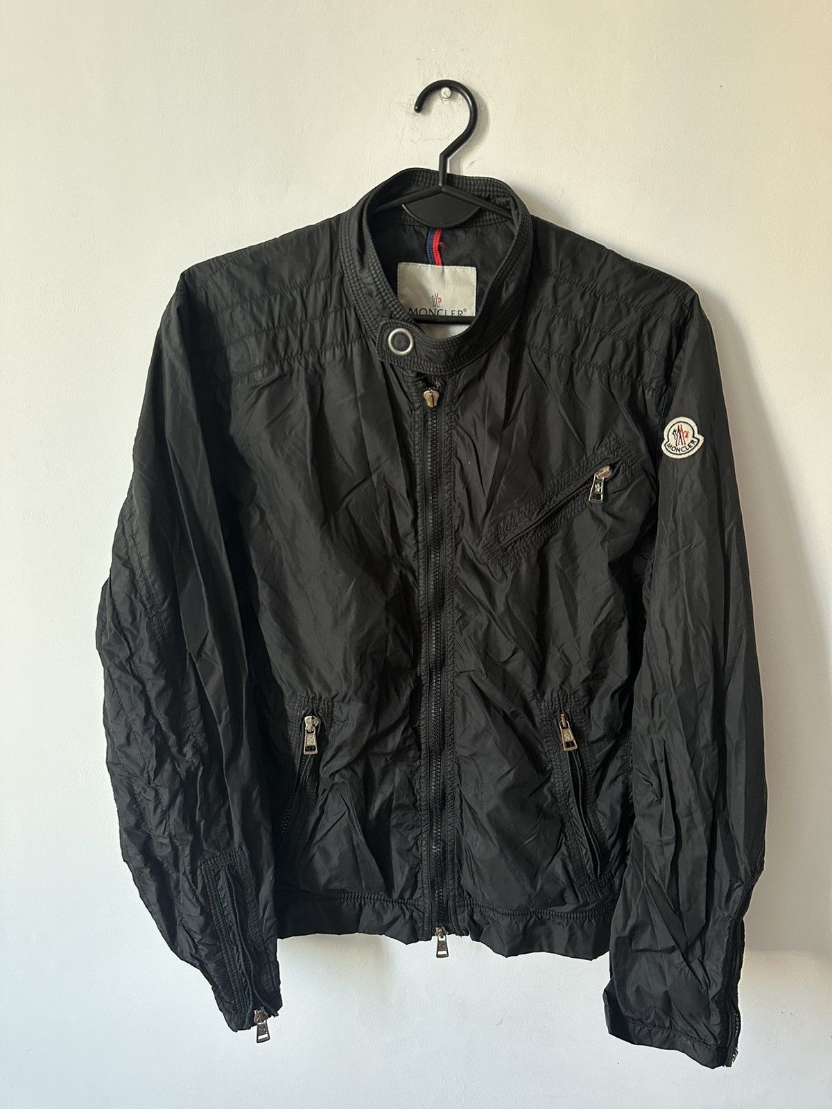 image of Moncler Jacket Nylon Classic Light Jacket in Black, Men's (Size Small)