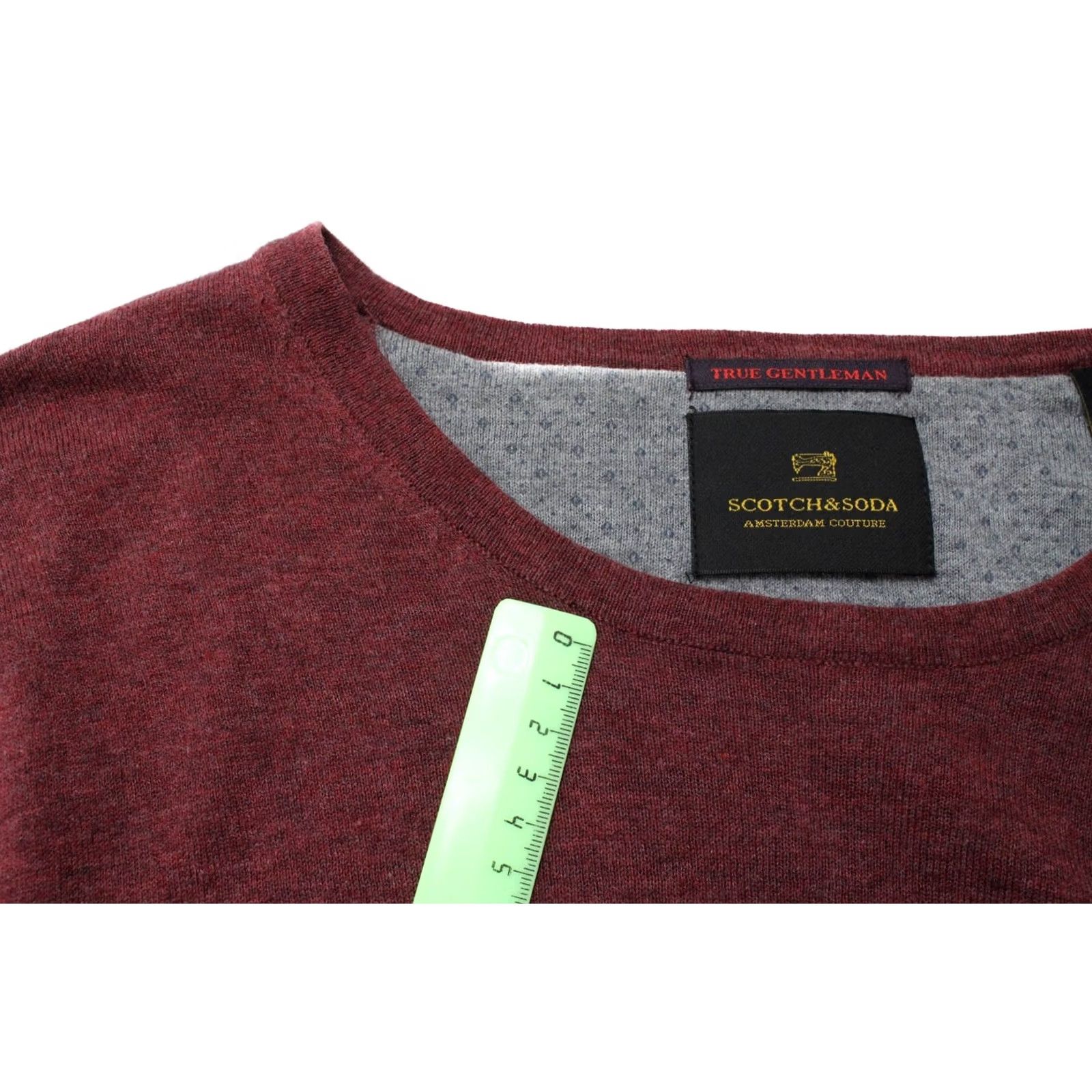 Scotch & Soda SCOTCH & SODA Jumper Men Large Melange Pattern Crew Neck Long Sleeve Logo Size US L / EU 52-54 / 3 - 7 Thumbnail