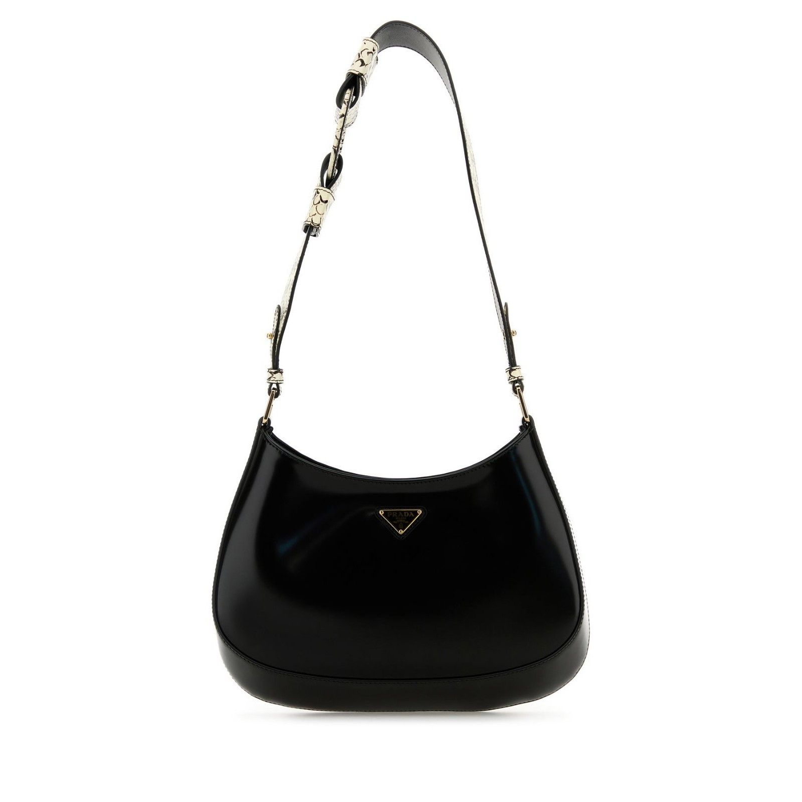 Prada PRADA Cleo Black Leather Shoulder Bag New And Authentic Size ONE SIZE - 1 Thumbnail