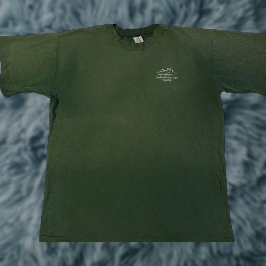 Vintage VINTAGE 90s Tasmania Australia Faded Distress Shirt XL Green Single Stitch Graphic Tee Men Short Sleeve Size US XL / EU 56 / 4 - 1 Thumbnail