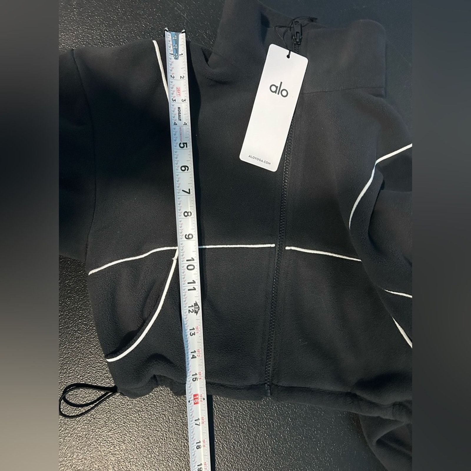 Alo Yoga NWT Alo Yoga polar fleece game time full zip jacket Black S Size S / US 4 / IT 40 - 9 Thumbnail