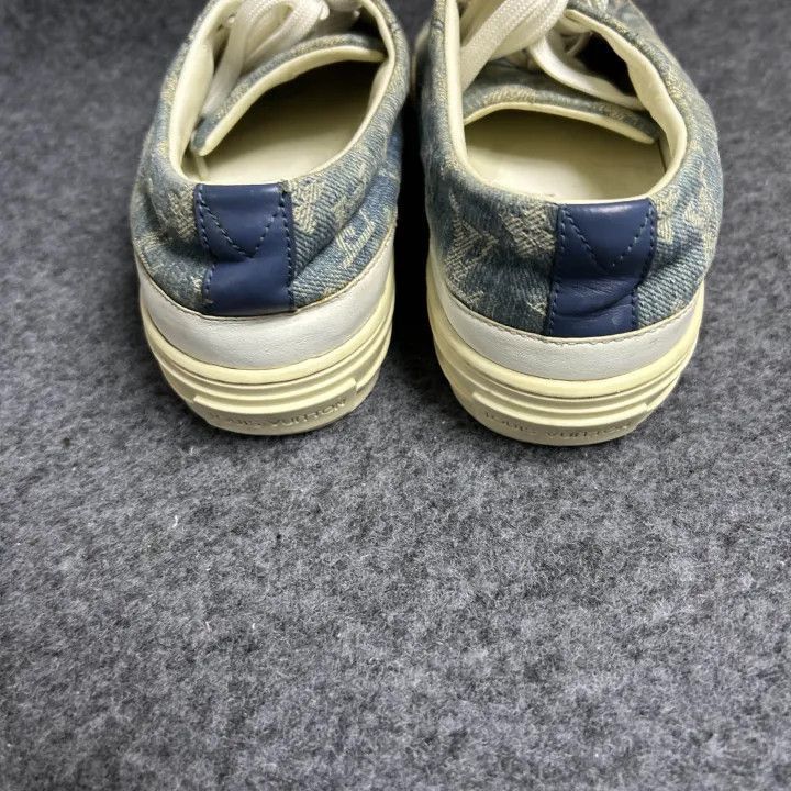 Louis Vuitton Louis Vuitton Stellar Casual Sneakers in Denim Blue -2508 Size US 7 / IT 37 - 3 Thumbnail