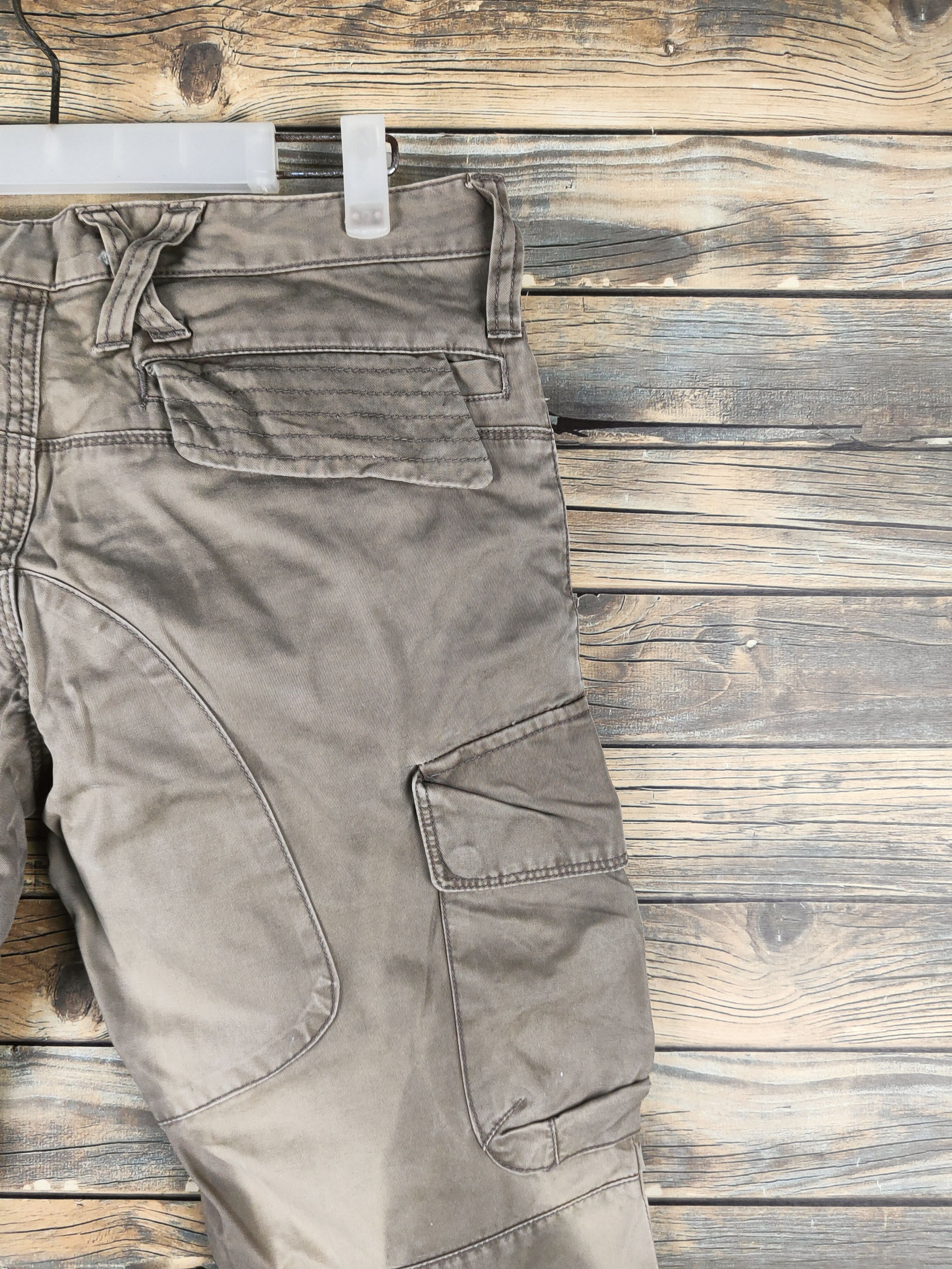Japanese Brand DL BG Olive Faded Multipocket Cargo Pants #46-021 Size US 32 / EU 48 - 10 Thumbnail
