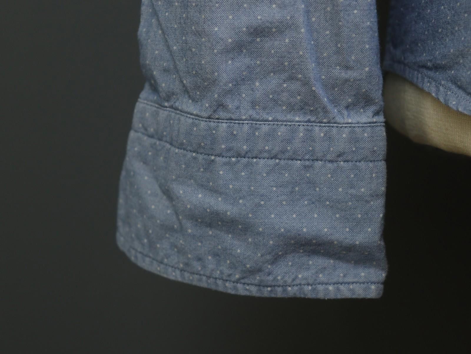 Eton Eton Blue Cotton Polka Dot Collared Dress Shirt Size 38 Size 38R - 6 Thumbnail