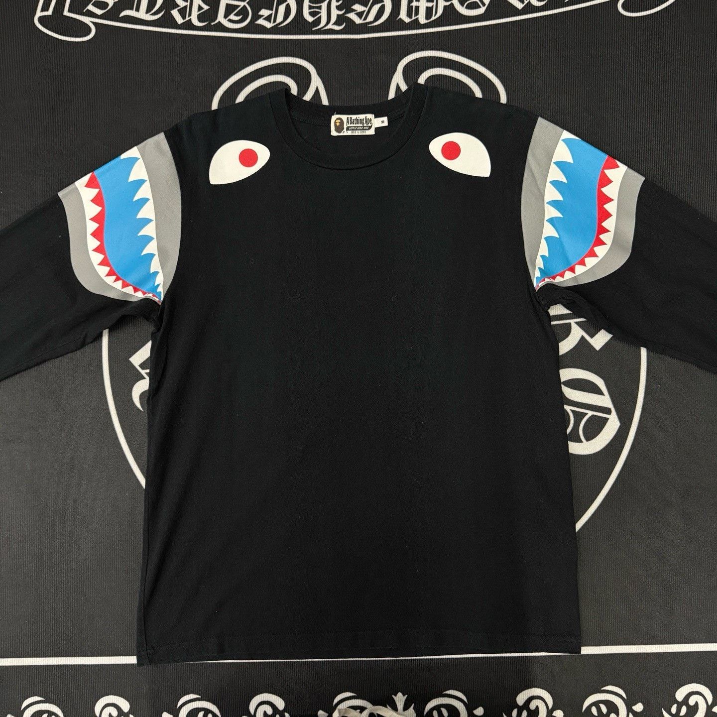 Bape Bape Shark Black T-Shirt M Men Size US M / EU 48-50 / 2 - 1 Thumbnail