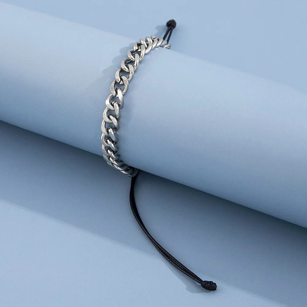 Jewelry Cuban Chain Bracelet Retro Wax Size ONE SIZE - 2 Thumbnail