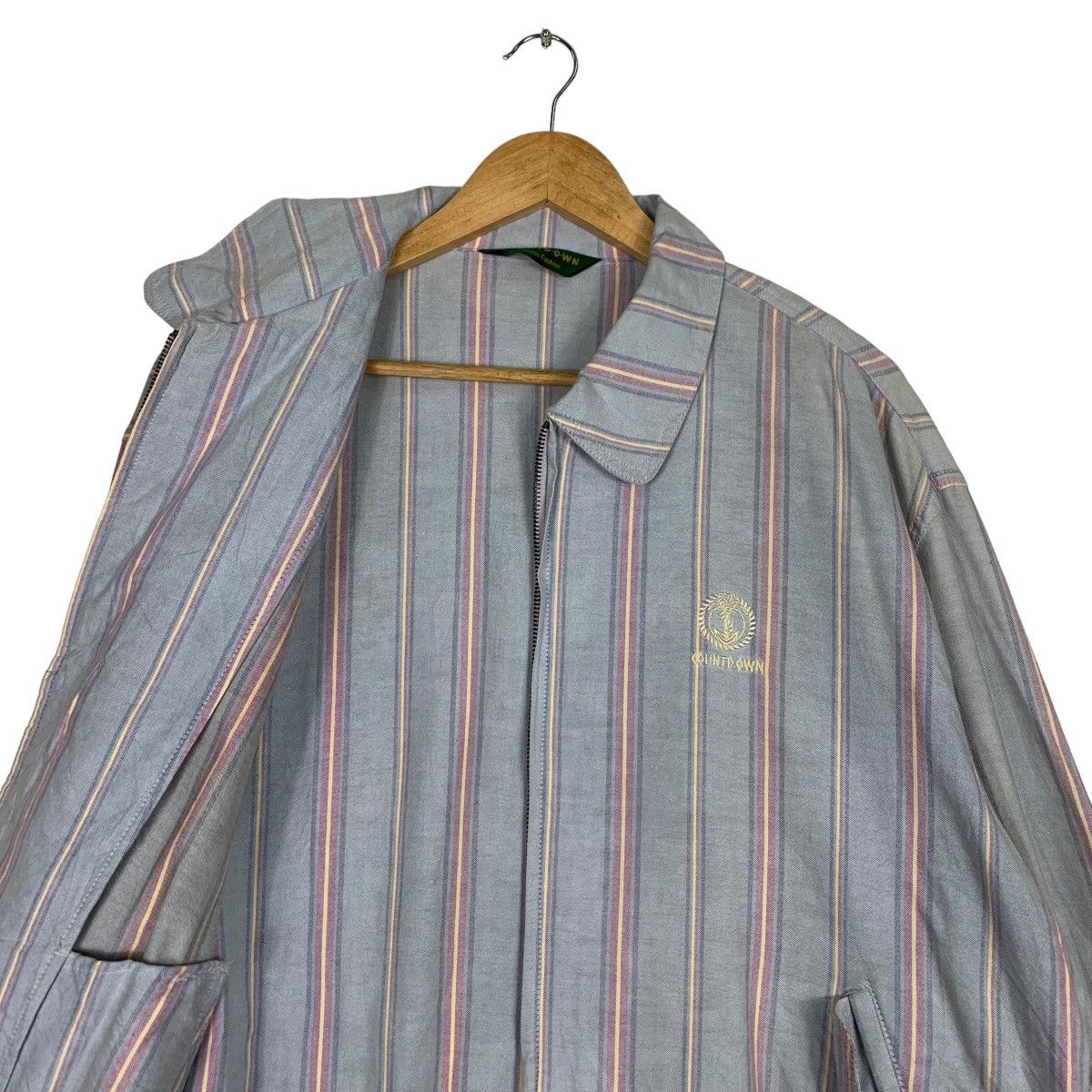 Japanese Brand COUNTDOWN Striped Casual Outfits Light Jacket #1062-C48 Size US L / EU 52-54 / 3 - 10 Thumbnail