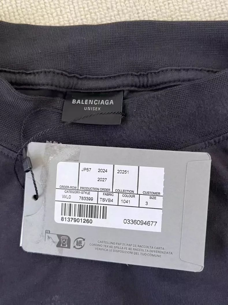 Balenciaga Balenciaga Summer Collection Faded Crew Neck Printed Short Size US L / EU 52-54 / 3 - 5 Thumbnail