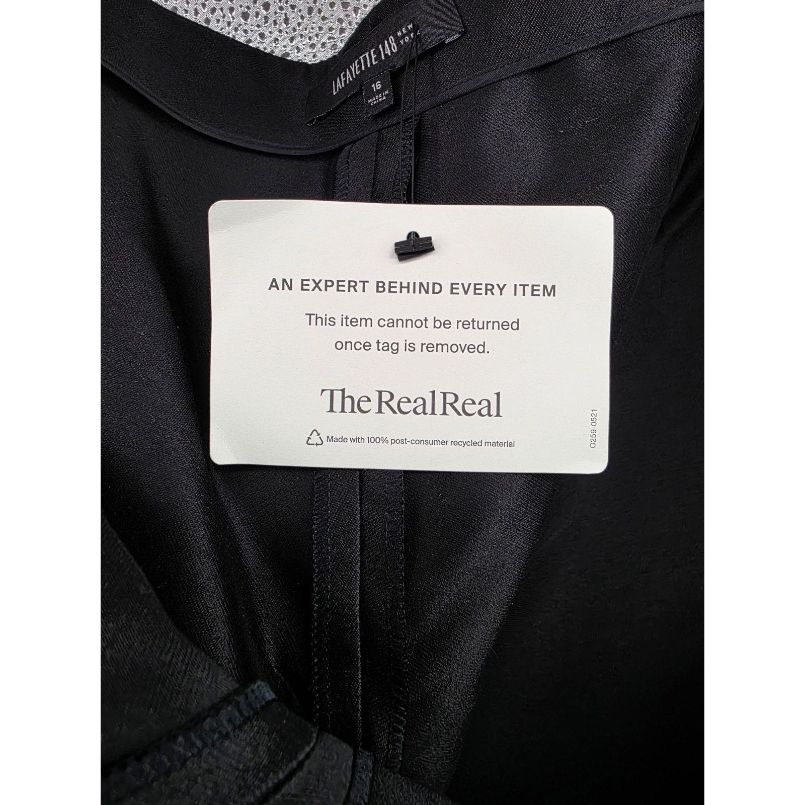 Lafayette 148 Lafayette 148 New York Womens Dress Pants Size 16 Black Size 38" / US 16 / IT 52 - 4 Thumbnail