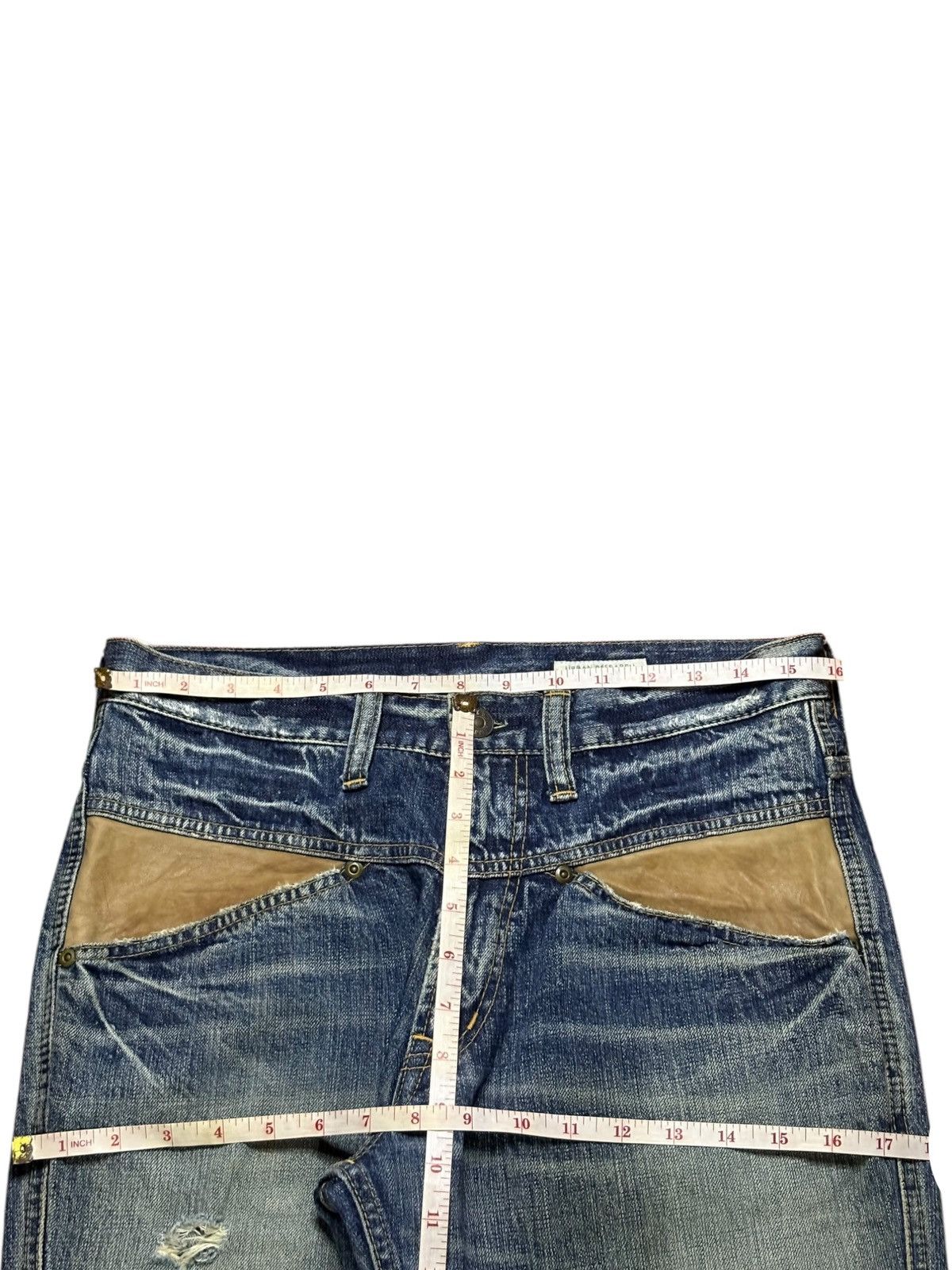 Japanese Brand Vintage Japanese Brand Mud Wash Distressed Jeans Size US 32 / EU 48 - 12 Thumbnail