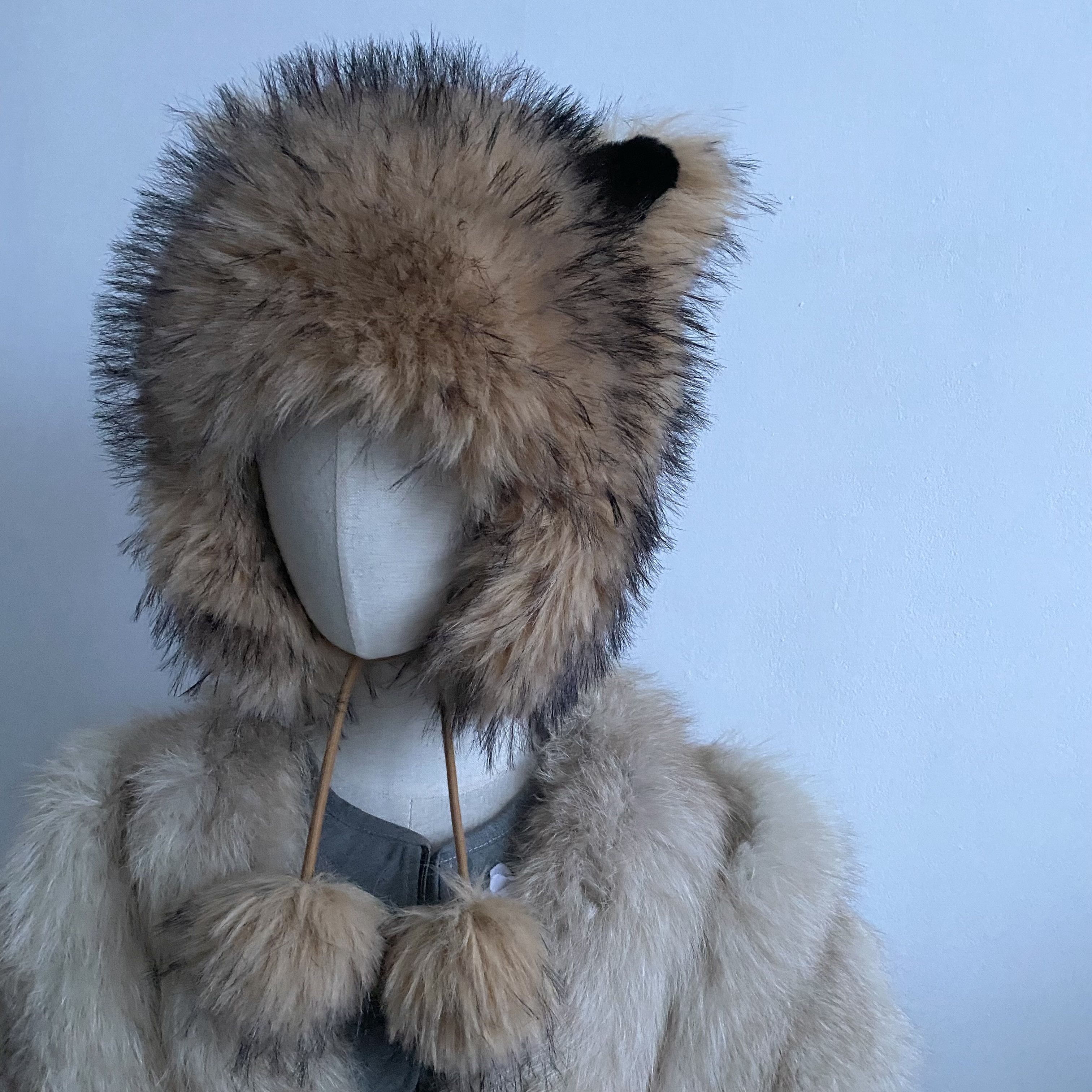 If Six Was Nine Cat Y2K Fluffy Faux Fur Hat Ushanka Japanese Size ONE SIZE - 1 Thumbnail