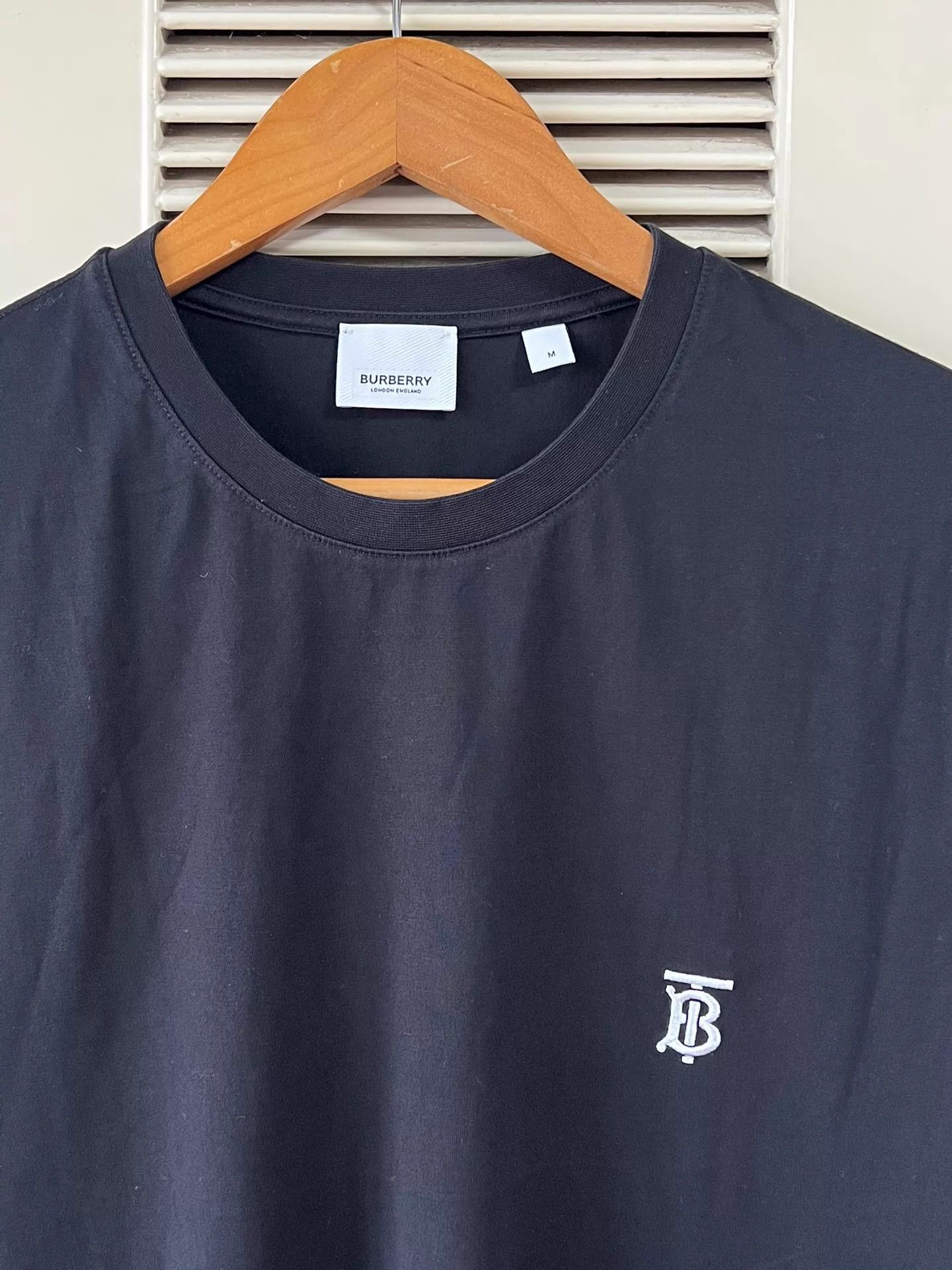 Burberry Burberry Black TB Embroidery Short Sleeve Tee M Size US M / EU 48-50 / 2 - 3 Thumbnail