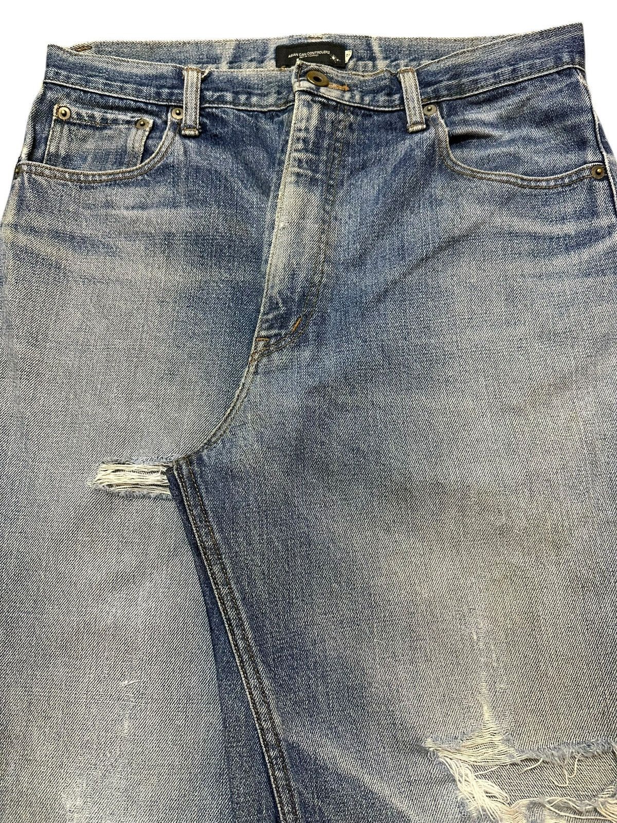 JNCO Vintage Japanese Brand Faded Wash Distressed Baggy Jeans Size US 32 / EU 48 - 4 Thumbnail