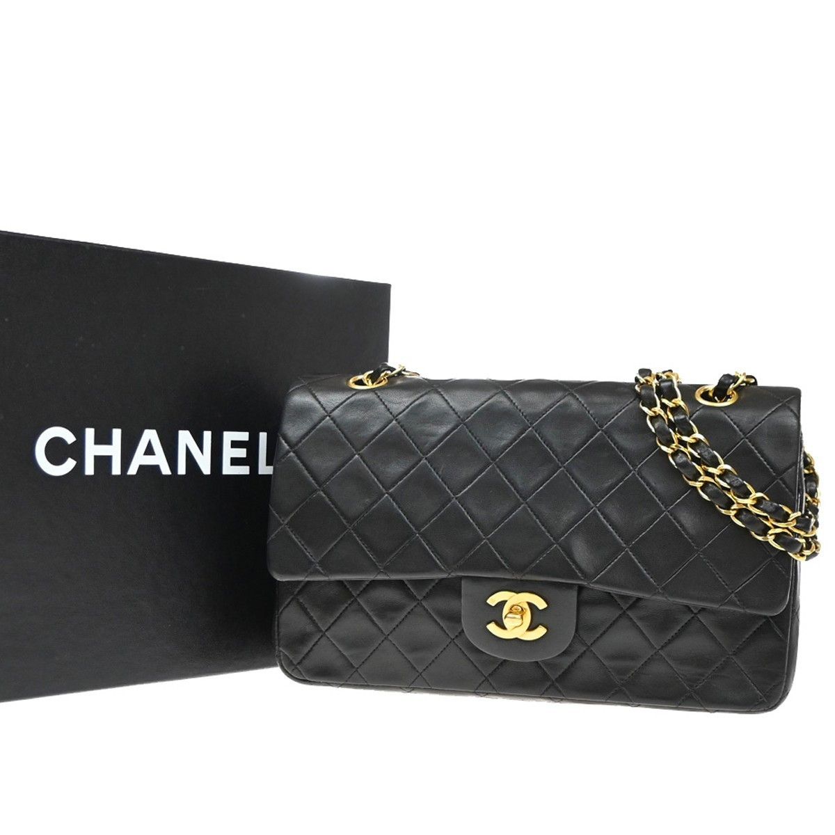 Chanel Chanel Vintage Classic Double Flap Bag Quilted Lambskin Size ONE SIZE - 1 Thumbnail