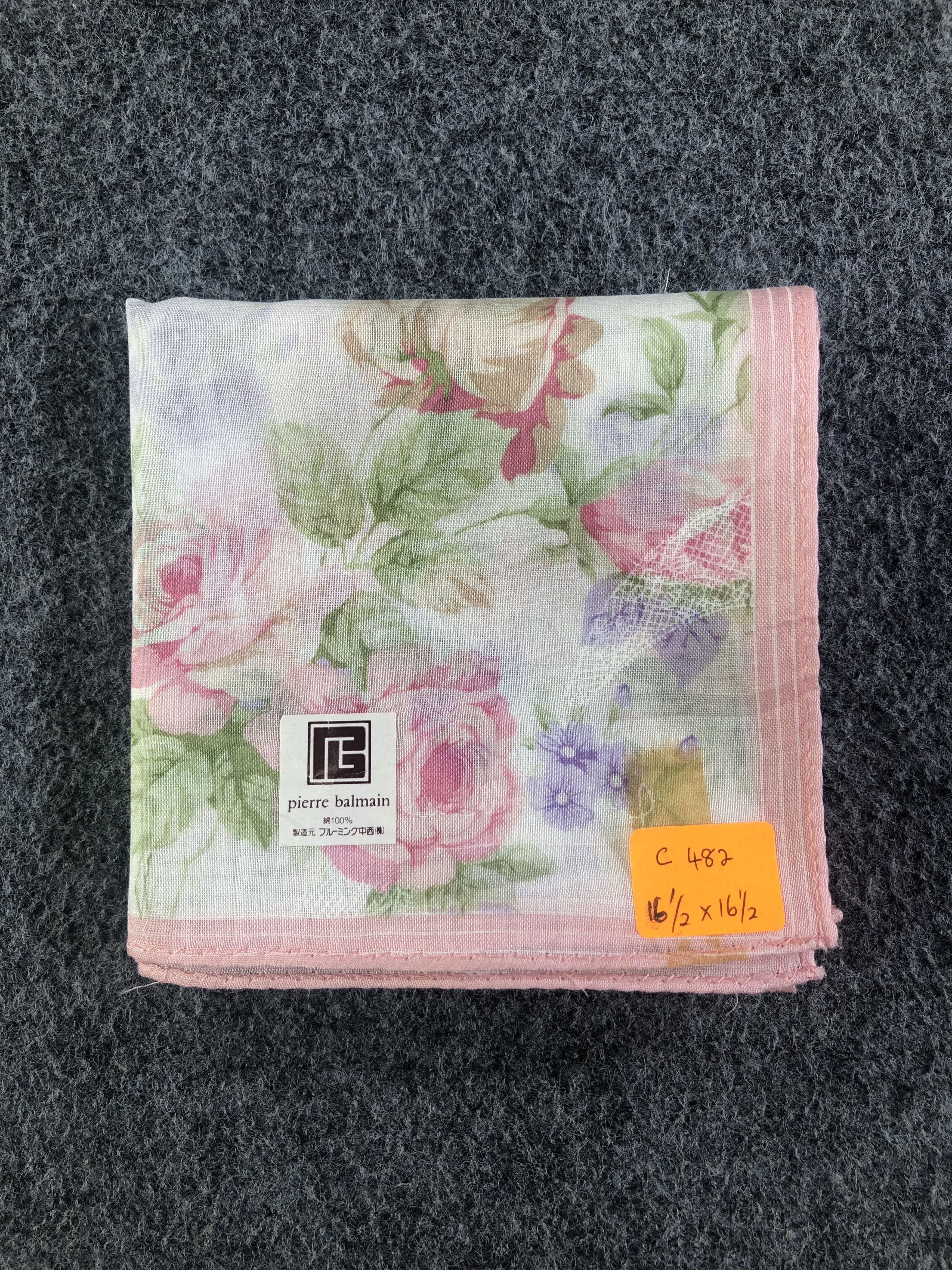 Pierre Balmain Pierre Balmain Handkerchief / Bandana / Neckerchief C482 Size ONE SIZE - 6 Thumbnail