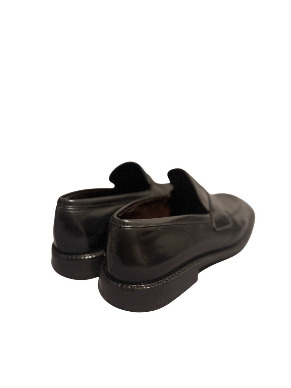 Prada Prada Black Leather Penny Loafers Vero Cuoio Size US 8 / EU 41 - 7 Thumbnail