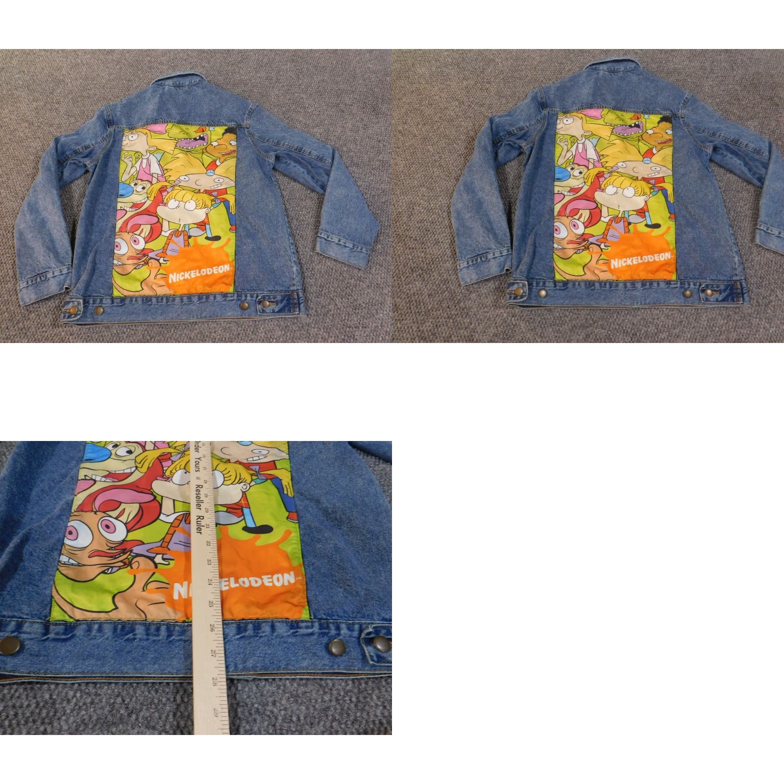 Nickelodeon Nickelodeon Denim Jacket Womens Medium Blue 90s Vintage Cotton Zip Pockets Regular Jacket Size M / US 6-8 / IT 42-44 - 8 Thumbnail