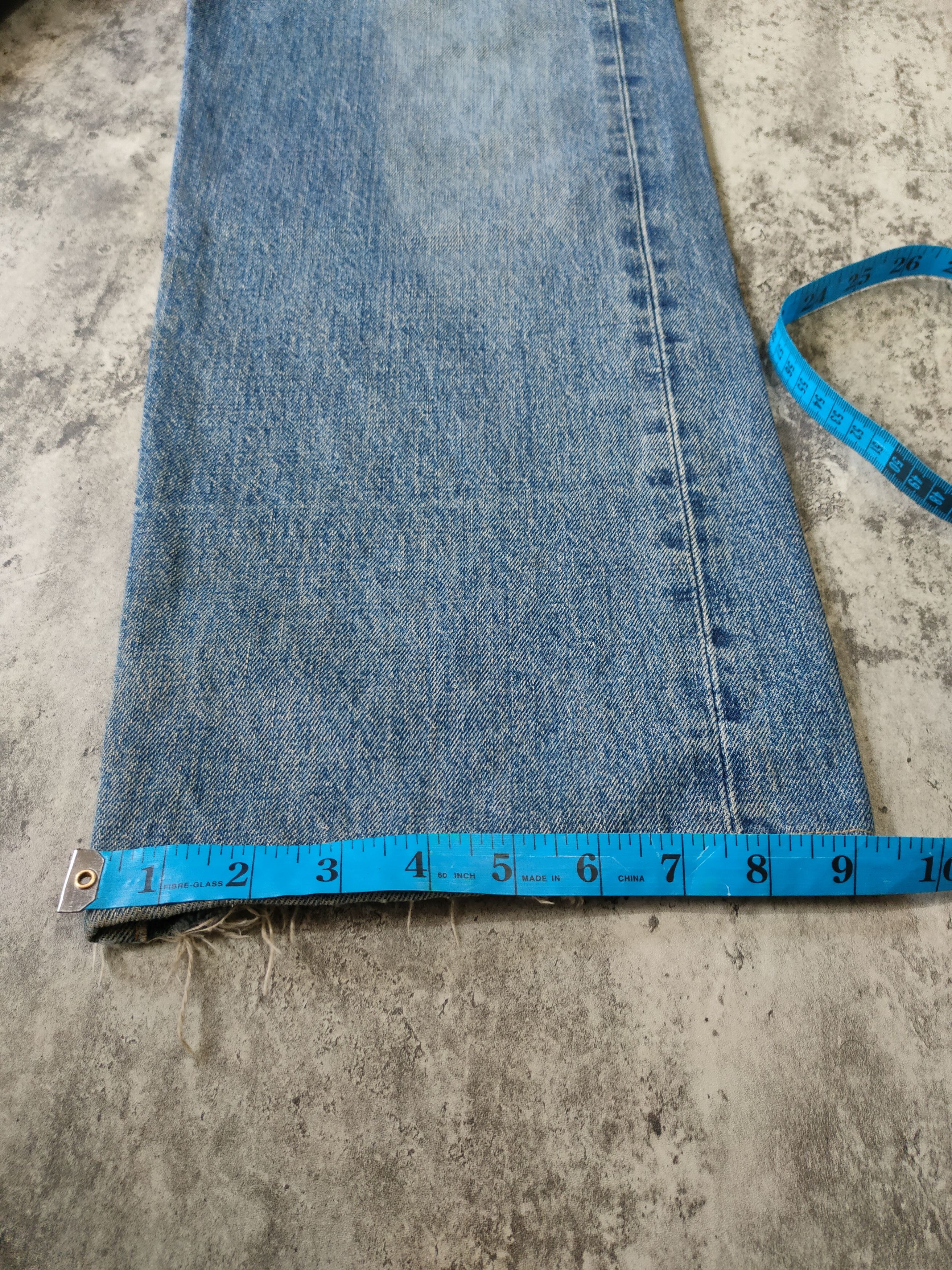 Edwin × Japanese Brand Edwin 505 Japan Selvedge Distressed Jeans Size US 31 - 20 Thumbnail