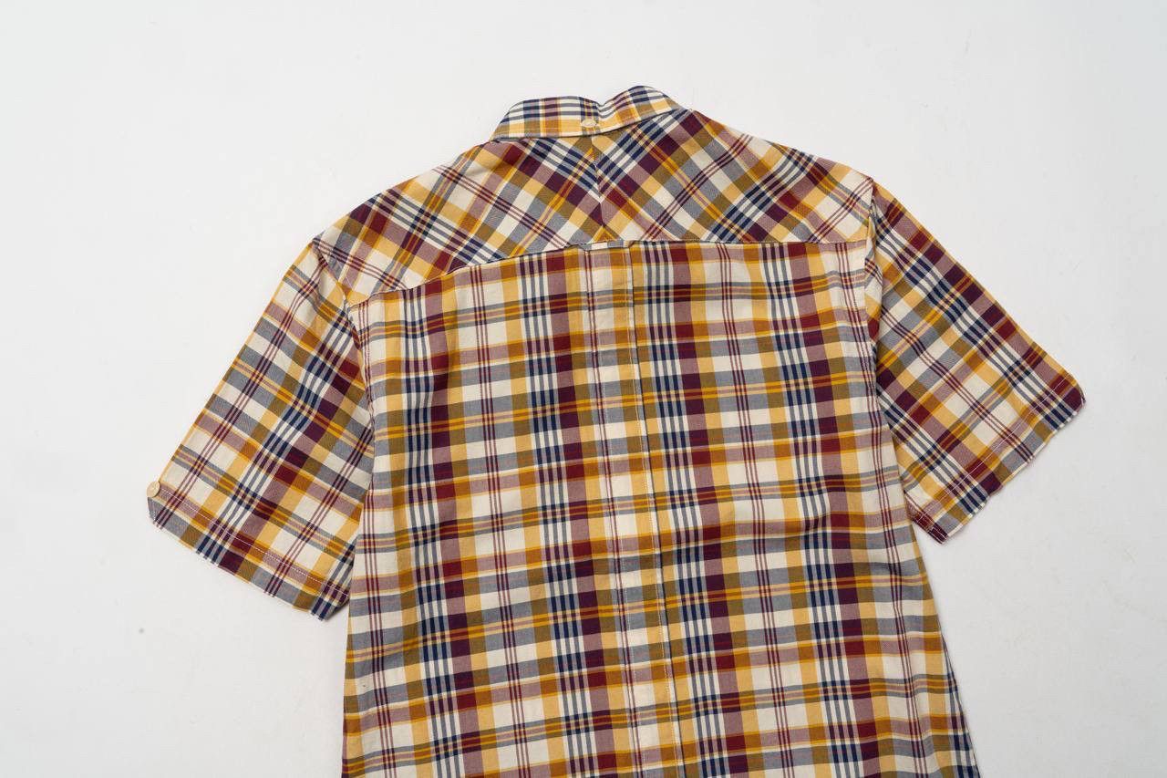 Fred Perry 🔵 FRED PERRY Short Sleeve Cotton Madras Check Shirt Size US XS / EU 42 / 0 - 14 Thumbnail